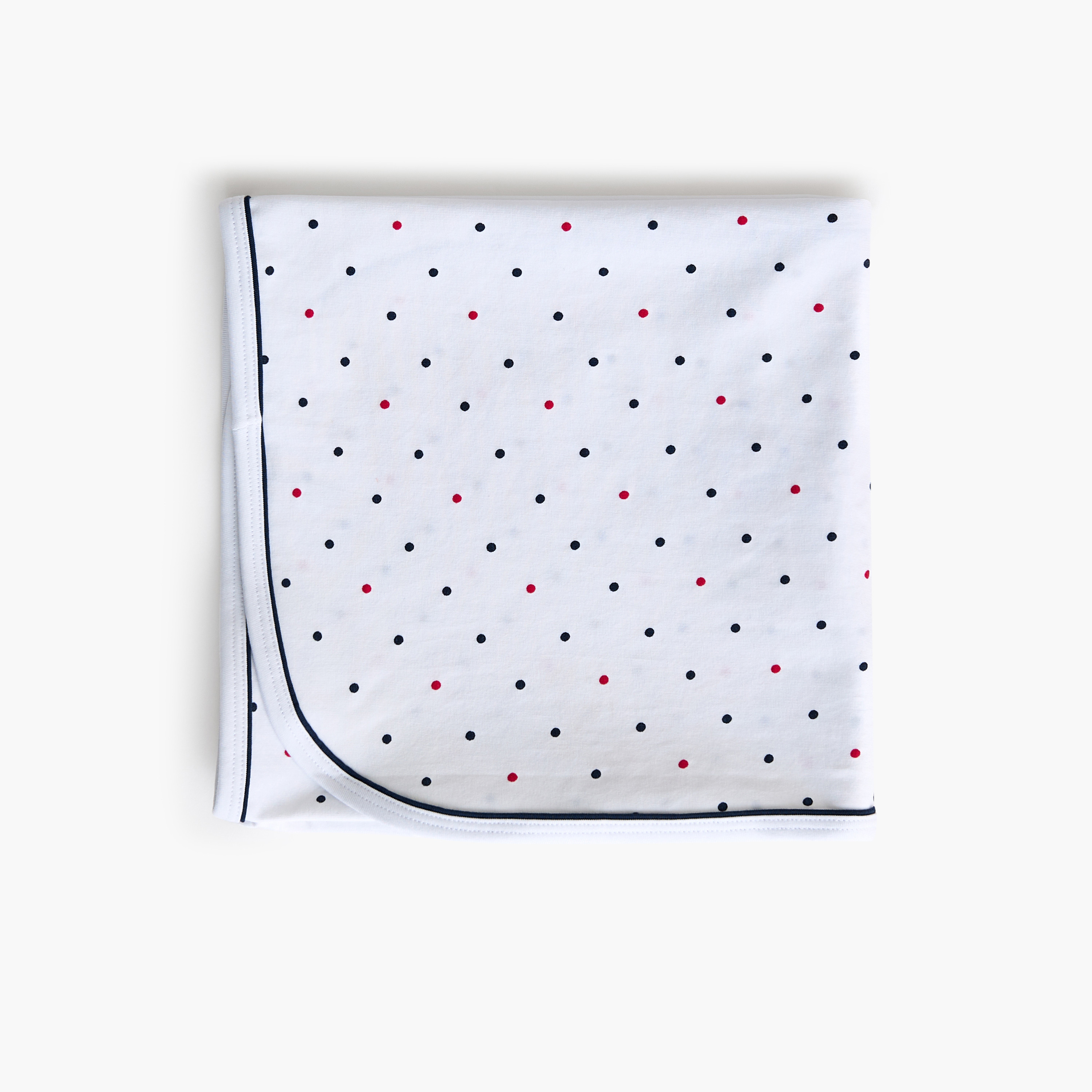 Juniors All-Over Polka Dot Print Receiving Blanket - 70x70 cm-baby-nursery-blanketsandswaddles-receivingblankets-image-1