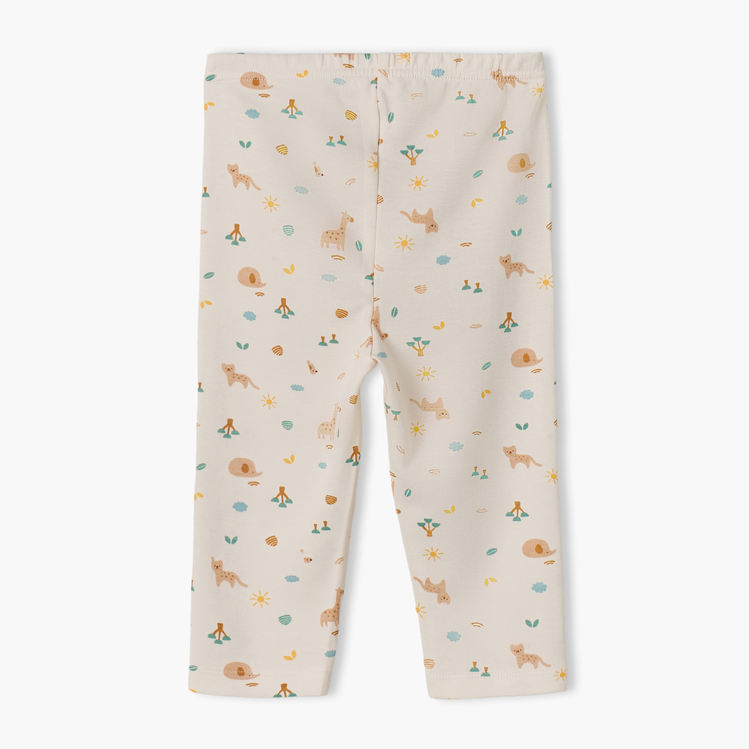Juniors Cotton Collared Long Sleeves Pyjama Set with Safari Print-baby-boys-clothing-nightwear-pyjamasets-image-5