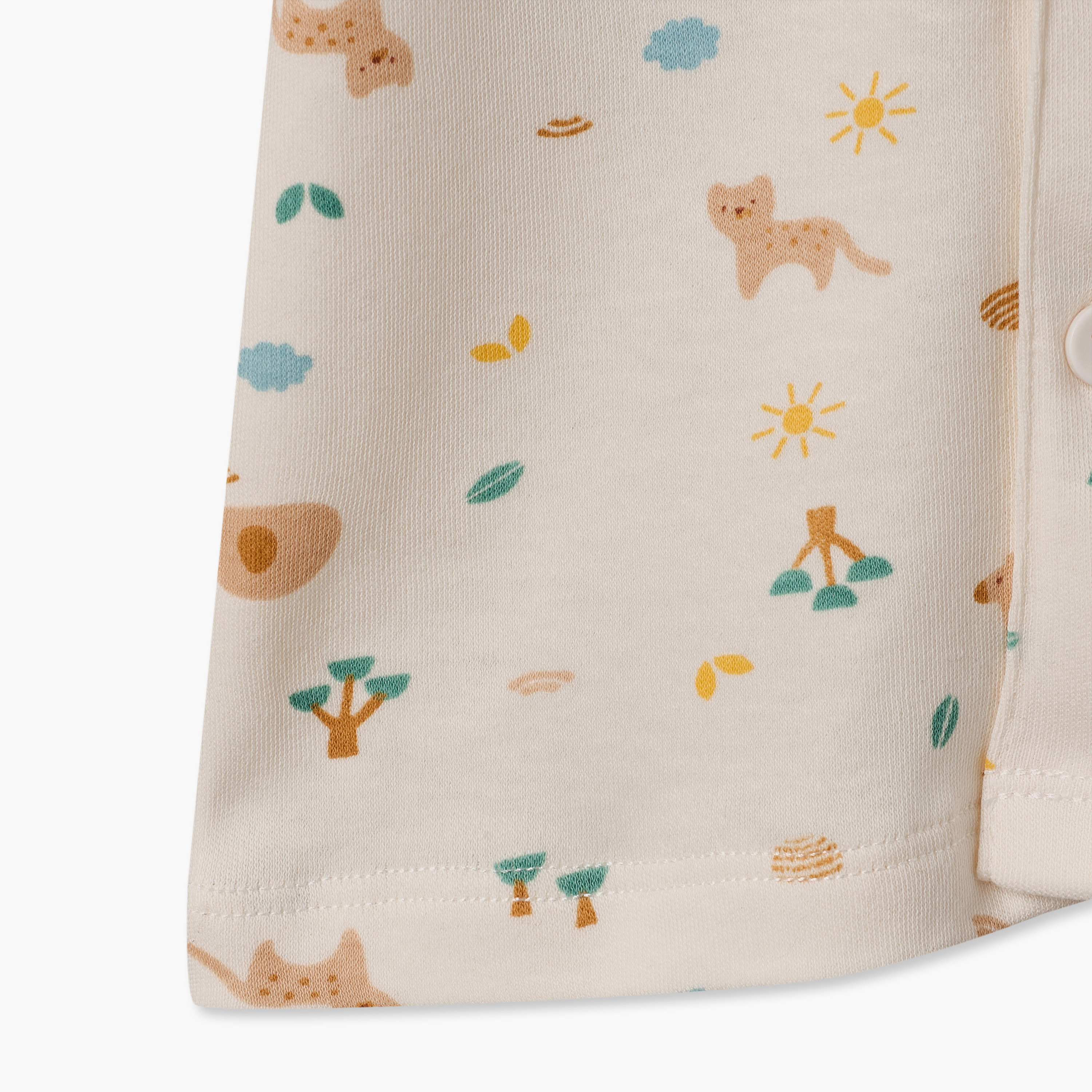 Juniors Cotton Collared Long Sleeves Pyjama Set with Safari Print-baby-boys-clothing-nightwear-pyjamasets-image-7