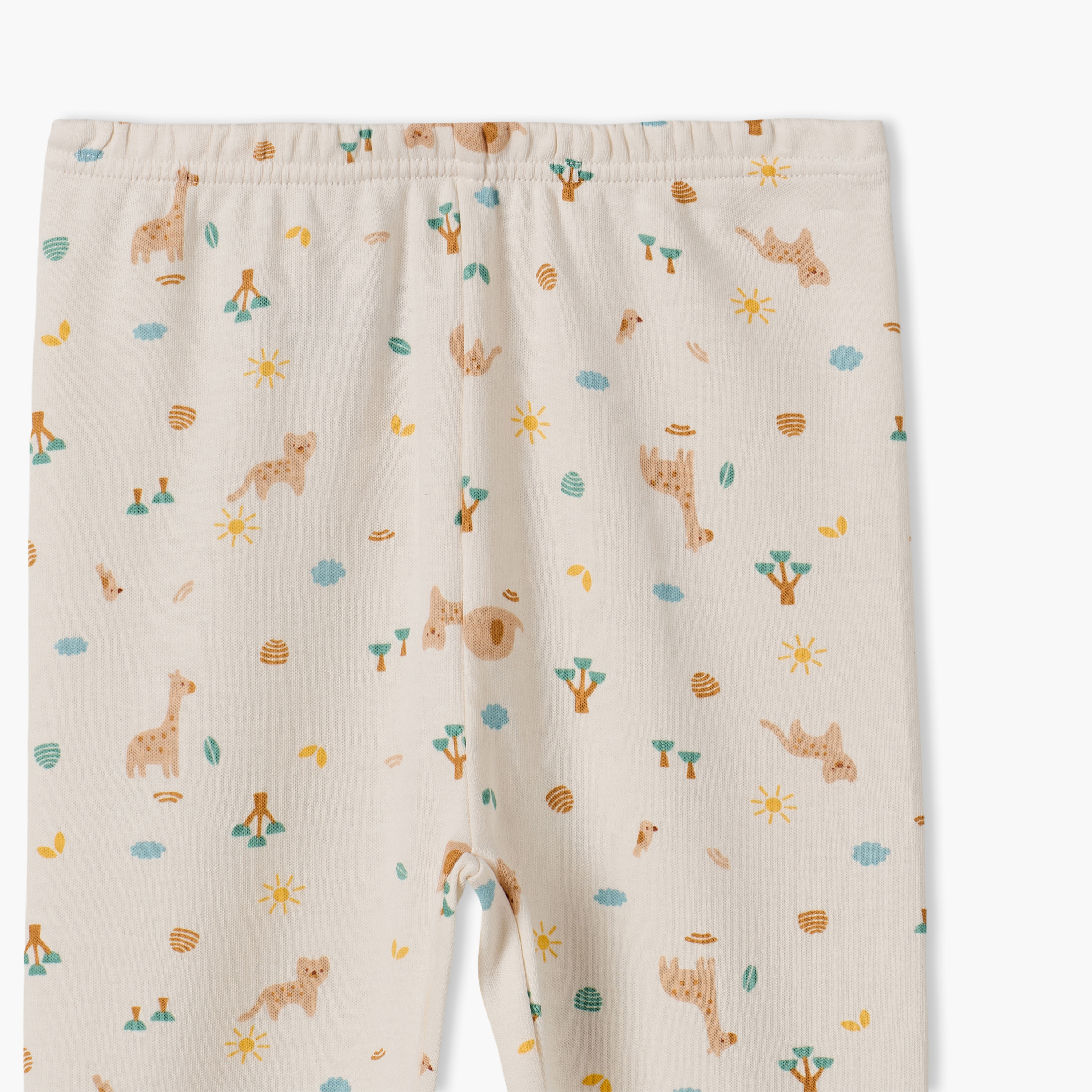 Juniors Cotton Collared Long Sleeves Pyjama Set with Safari Print-baby-boys-clothing-nightwear-pyjamasets-image-8