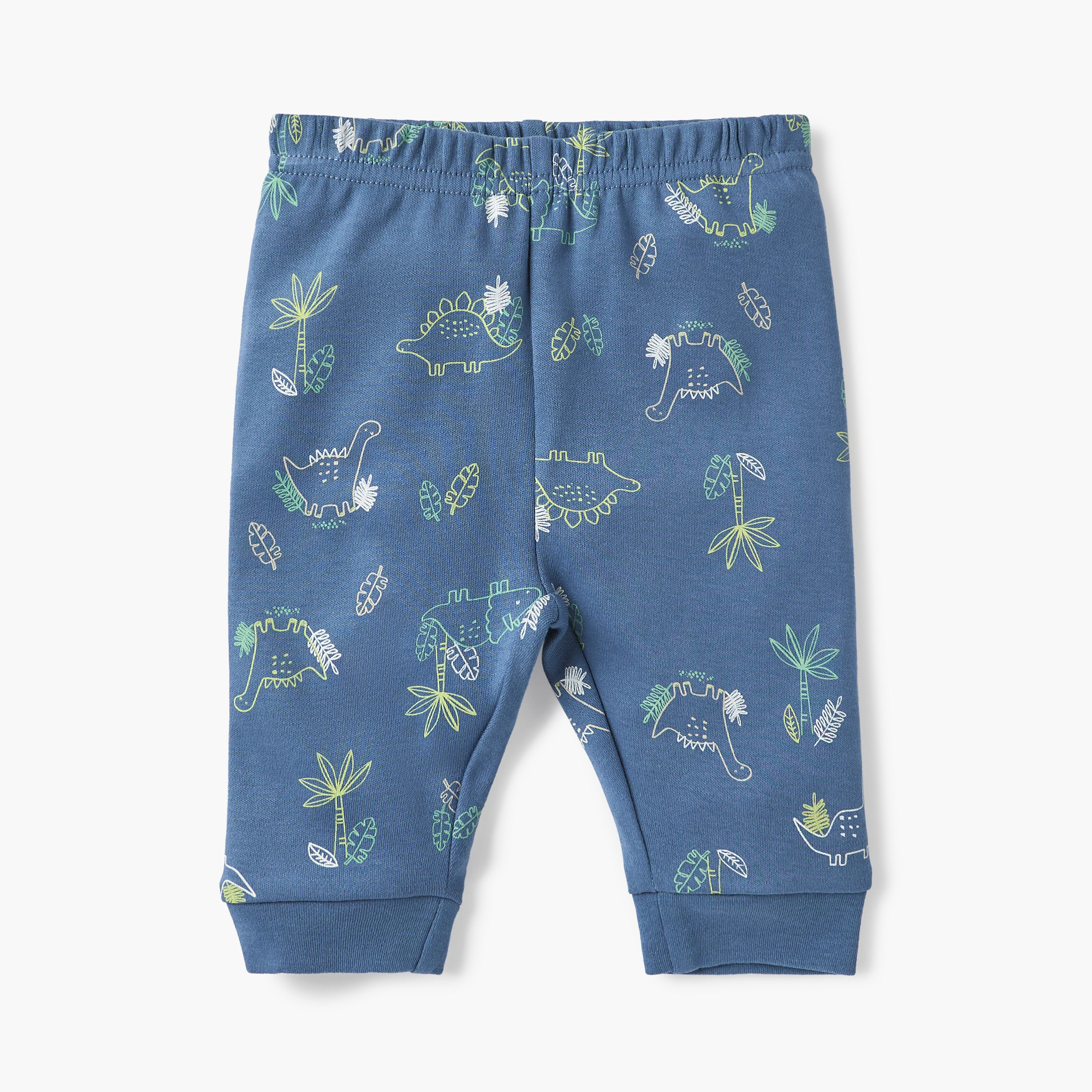 Juniors Dinosaur Print T-shirt and Pyjama Set-baby-boys-clothing-nightwear-pyjamasets-image-3