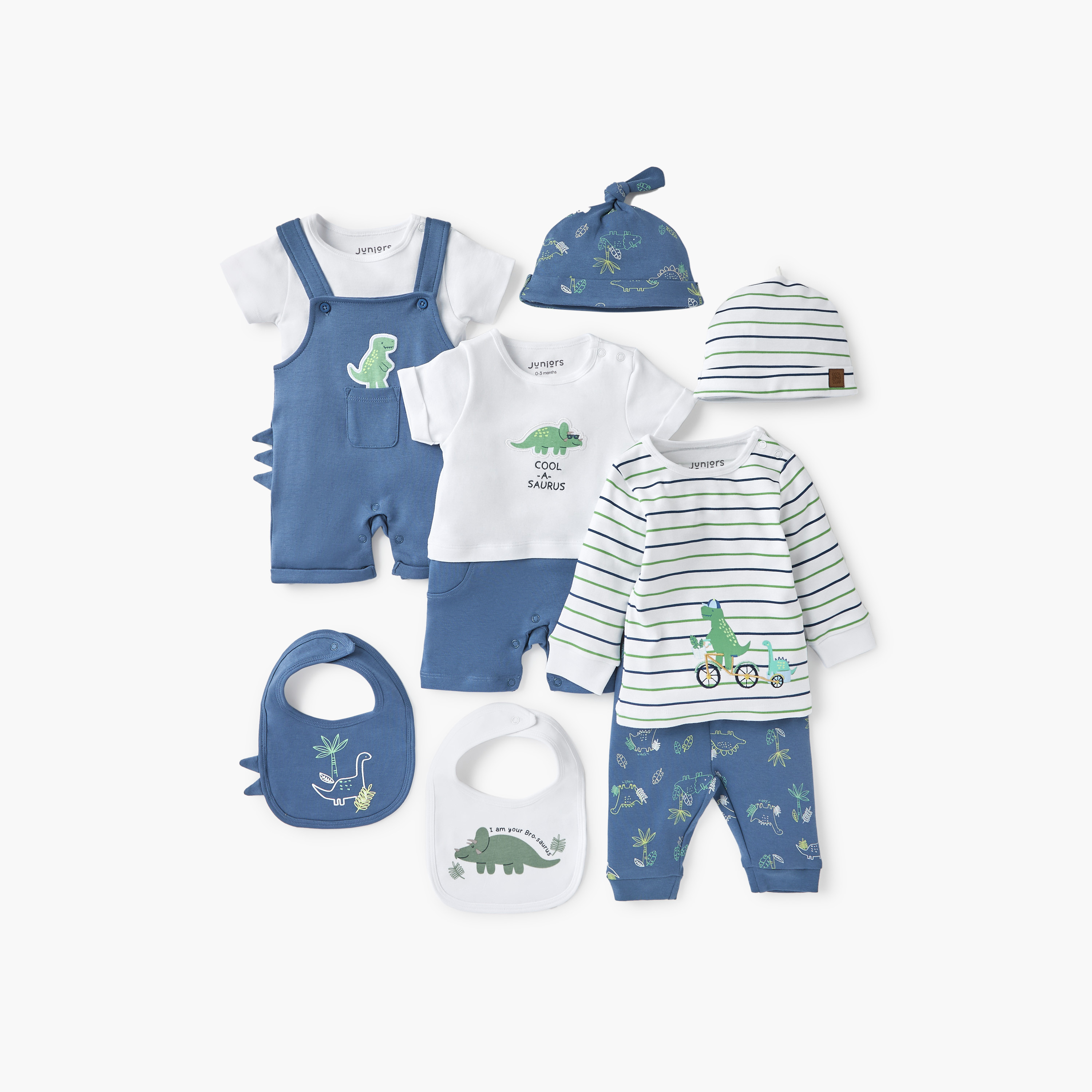Juniors Dinosaur Print T-shirt and Pyjama Set-baby-boys-clothing-nightwear-pyjamasets-image-6