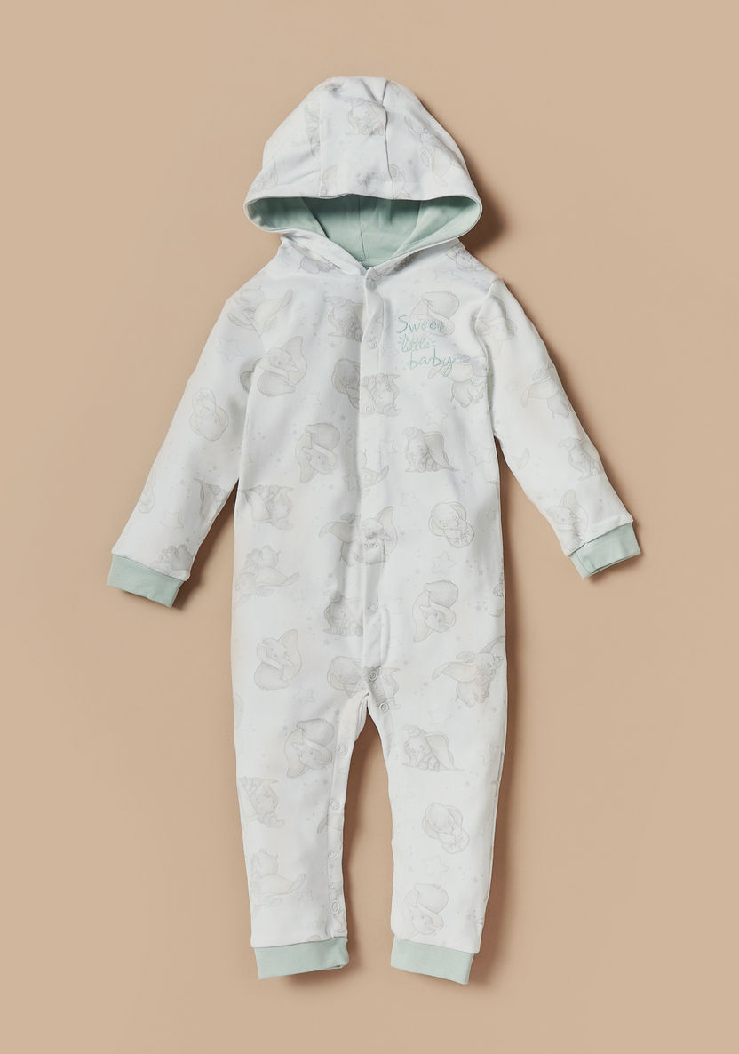 Disney All-Over Dumbo Print Sleepsuit with Hood-Sleepsuits-image-0