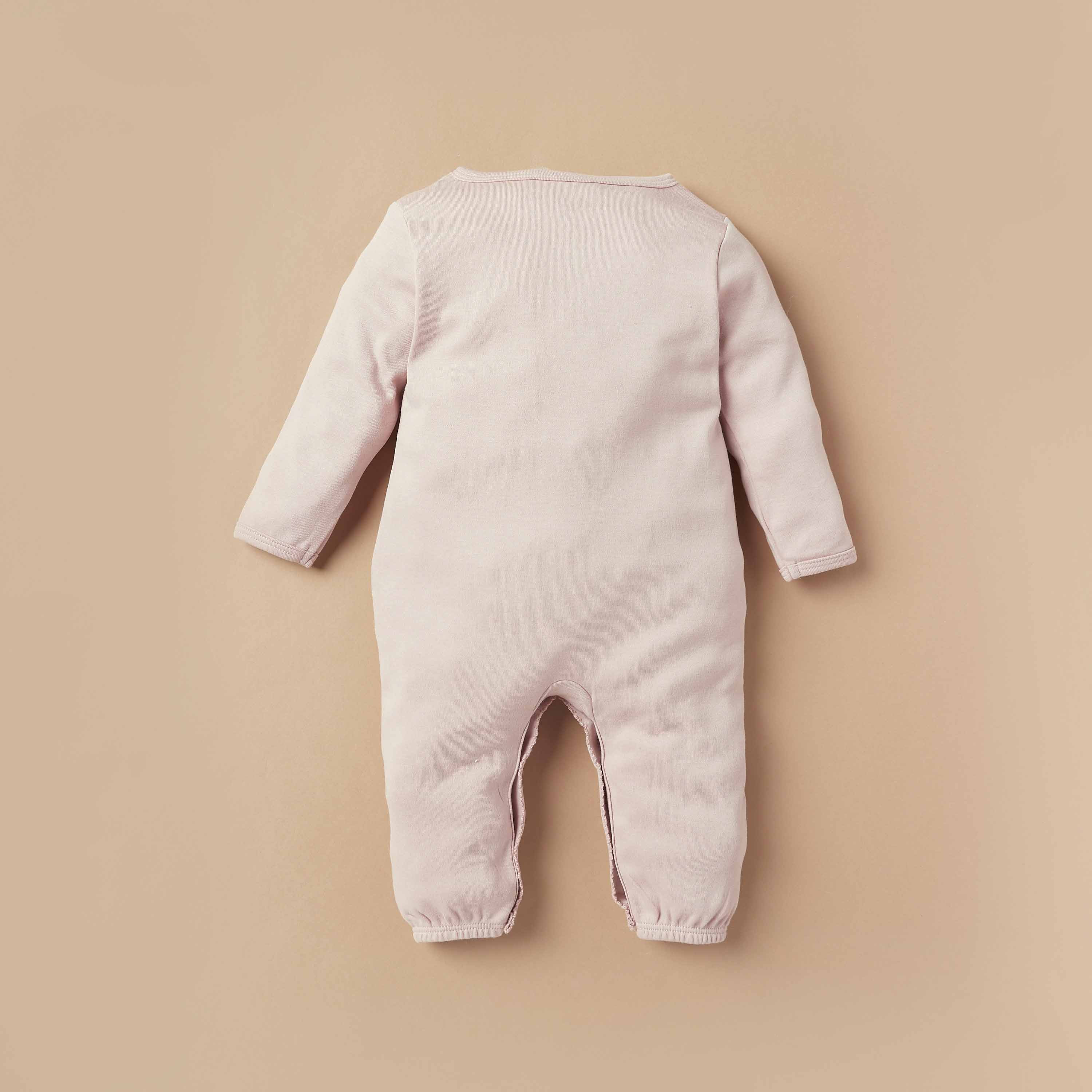 Juniors Bunny Applique Sleepsuit with Pockets-baby-girls-clothing-nightwear-sleepsuits-image-4