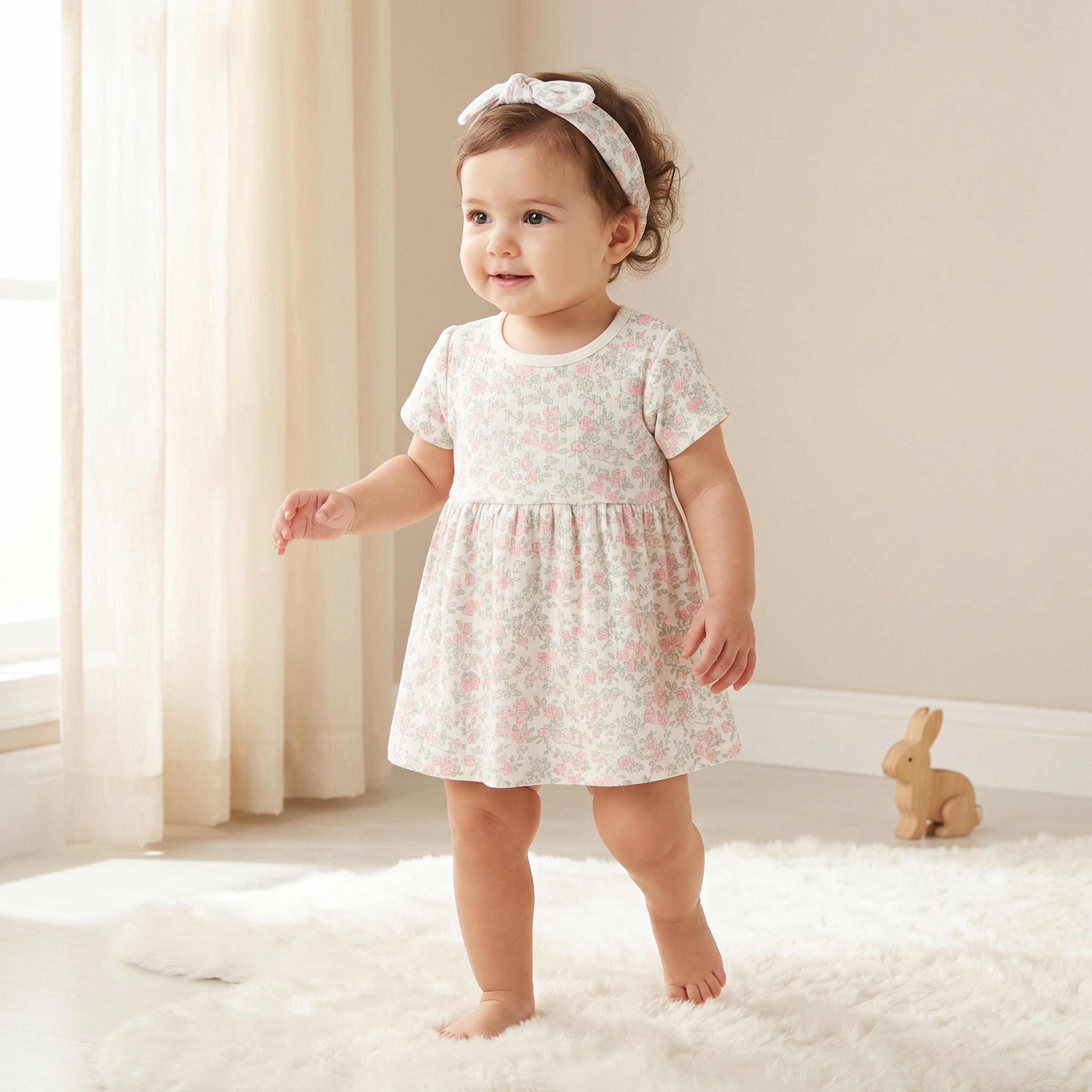 Pack of 2 Juniors Round Neck Knee Length A-line Dress with Assorted Design-baby-girls-clothing-dressesandjumpsuits-image-3