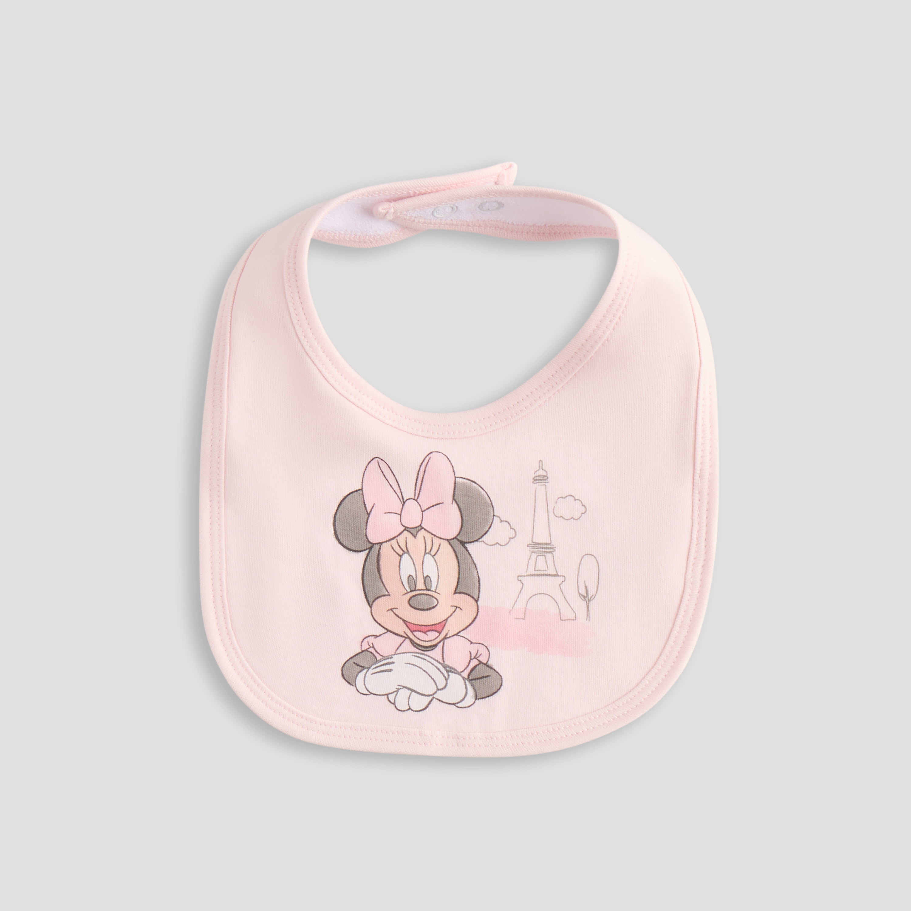 Disney Minnie Mouse Print Bib-baby-feeding-bibs-image-1