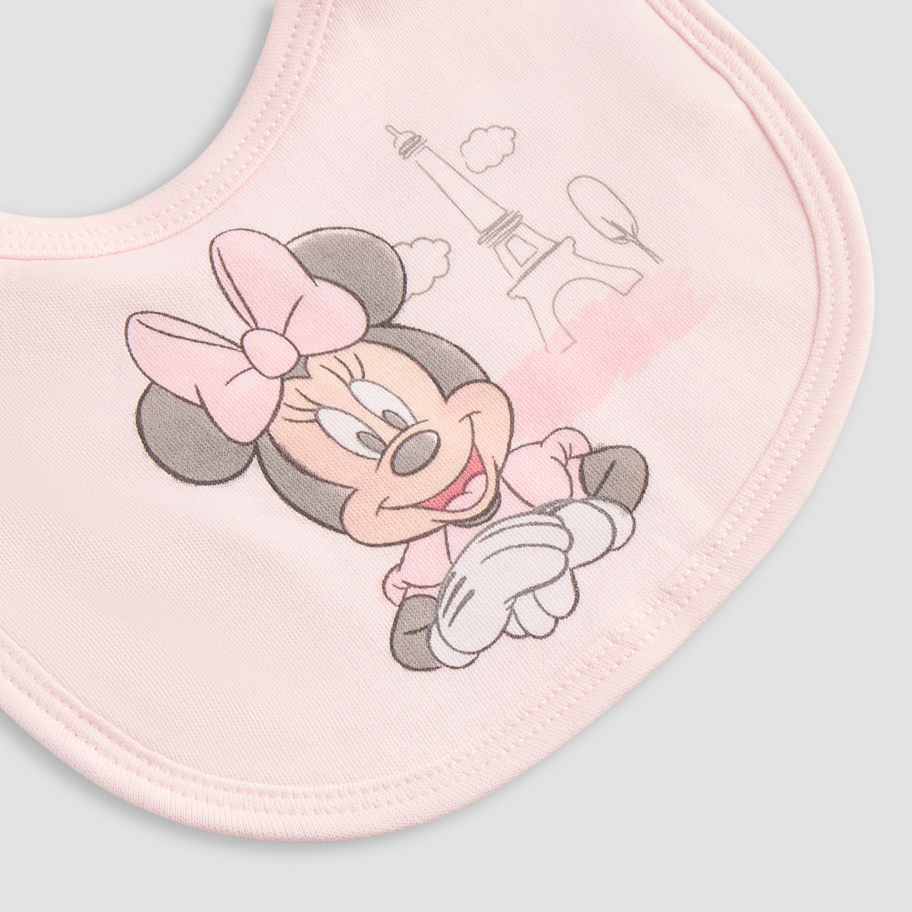 Disney Minnie Mouse Print Bib-baby-feeding-bibs-image-3