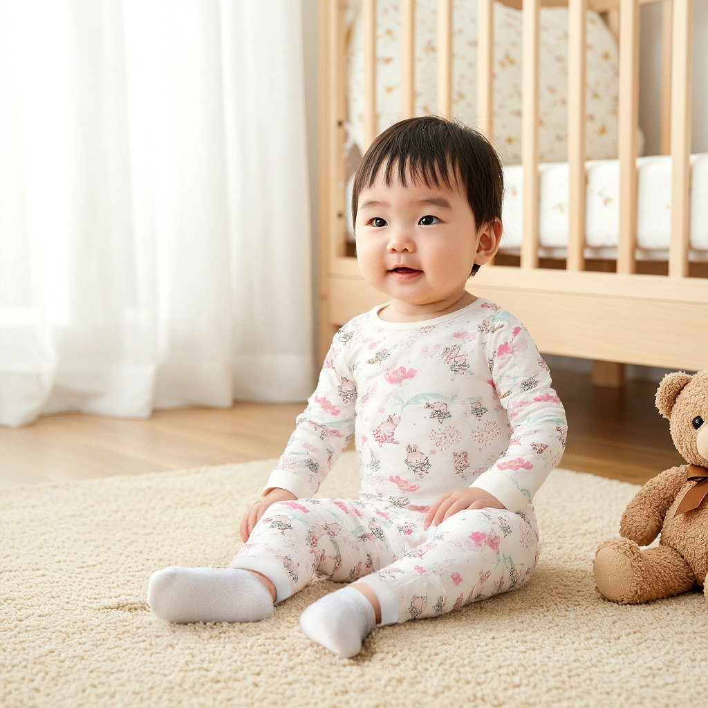 طقم بنطلون بيجاما وتيشيرت بتفاصيل أرنب من جونيورز-baby-girls-clothing-nightwear-pyjamasets-image-7