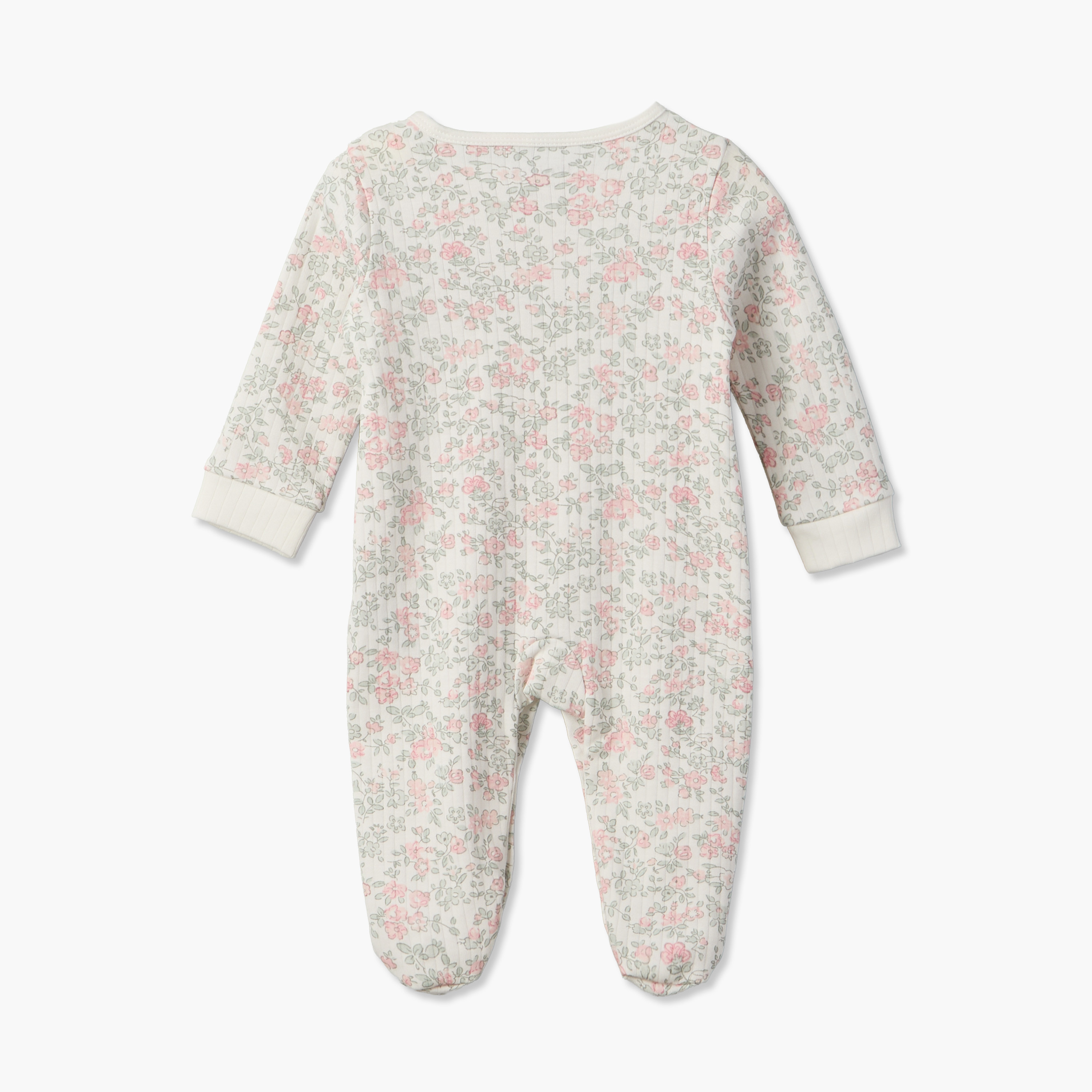 طقم من 2 - بدلة نوم قطن بياقة ضيقة وأكمام طويلة وطبعات من جونيورز-baby-girls-clothing-nightwear-sleepsuits-image-5