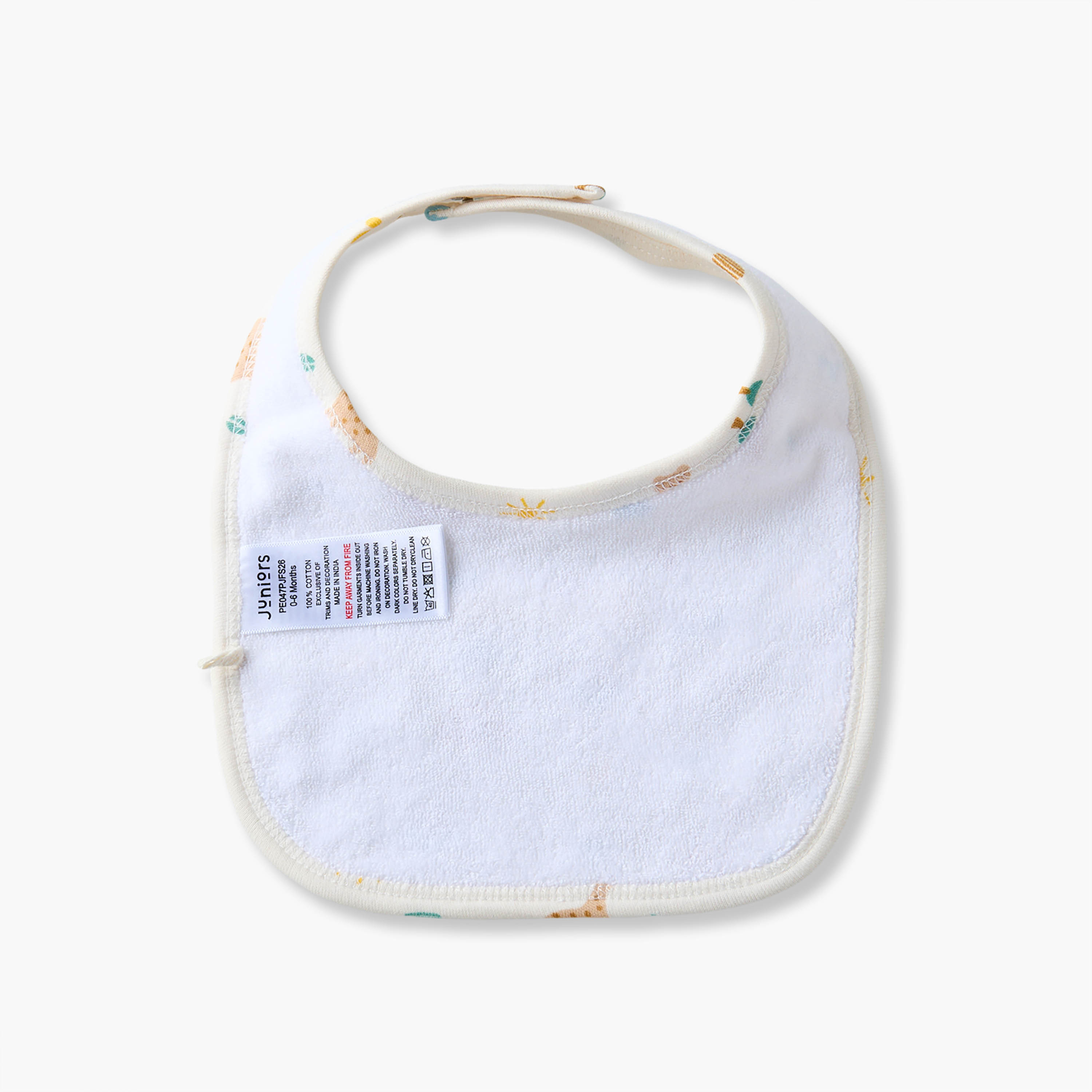 مرايل أطفال بطبعات متنوعة من جونيورز - عبوة من قطعتين-baby-feeding-bibs-image-4