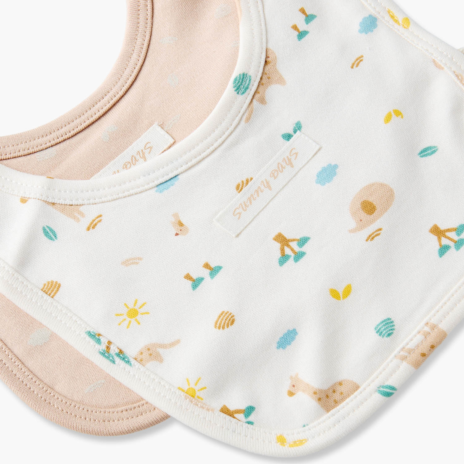 مرايل أطفال بطبعات متنوعة من جونيورز - عبوة من قطعتين-baby-feeding-bibs-image-5
