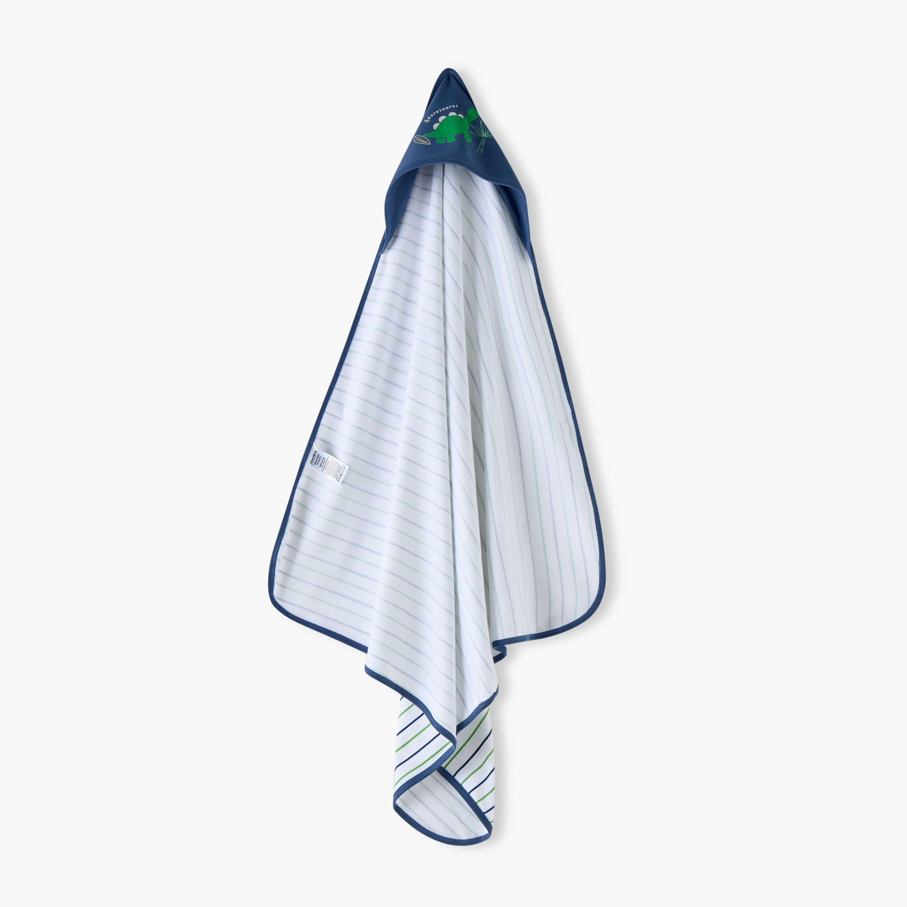 Juniors Dinosaur Print Hooded Receiving Blanket-baby-nursery-blanketsandswaddles-receivingblankets-image-1