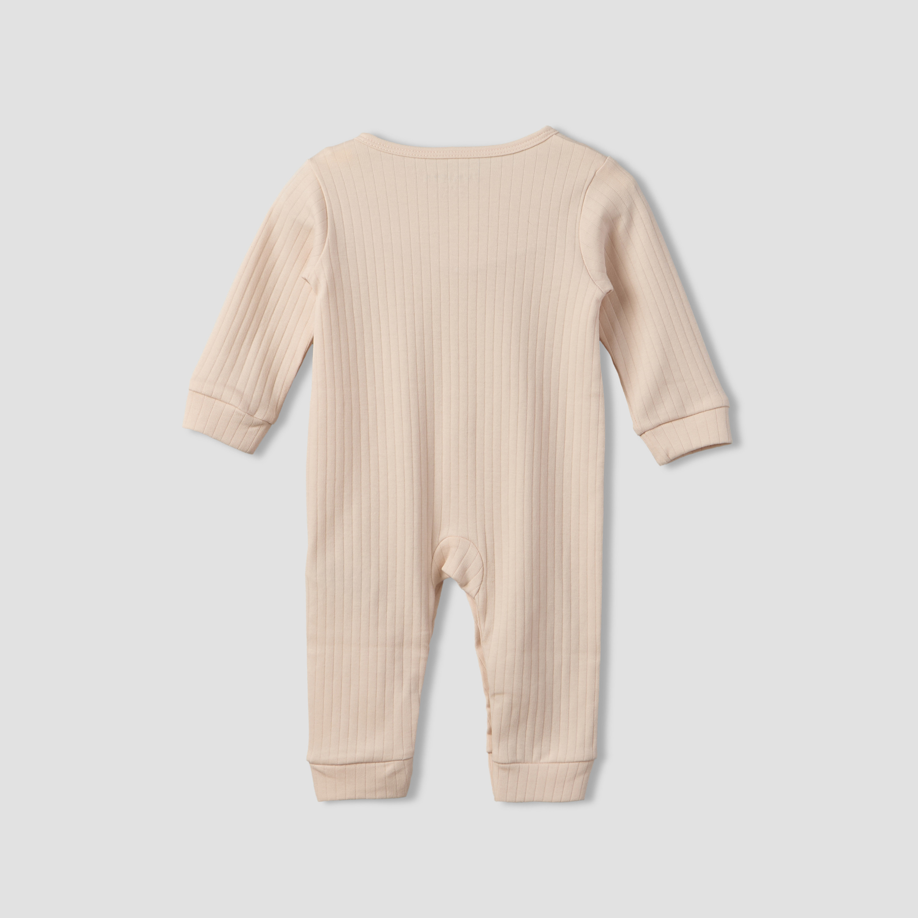 Juniors Round Neck Long Sleeves Sleepsuit with Romper-baby-girls-clothing-nightwear-sleepsuits-image-3