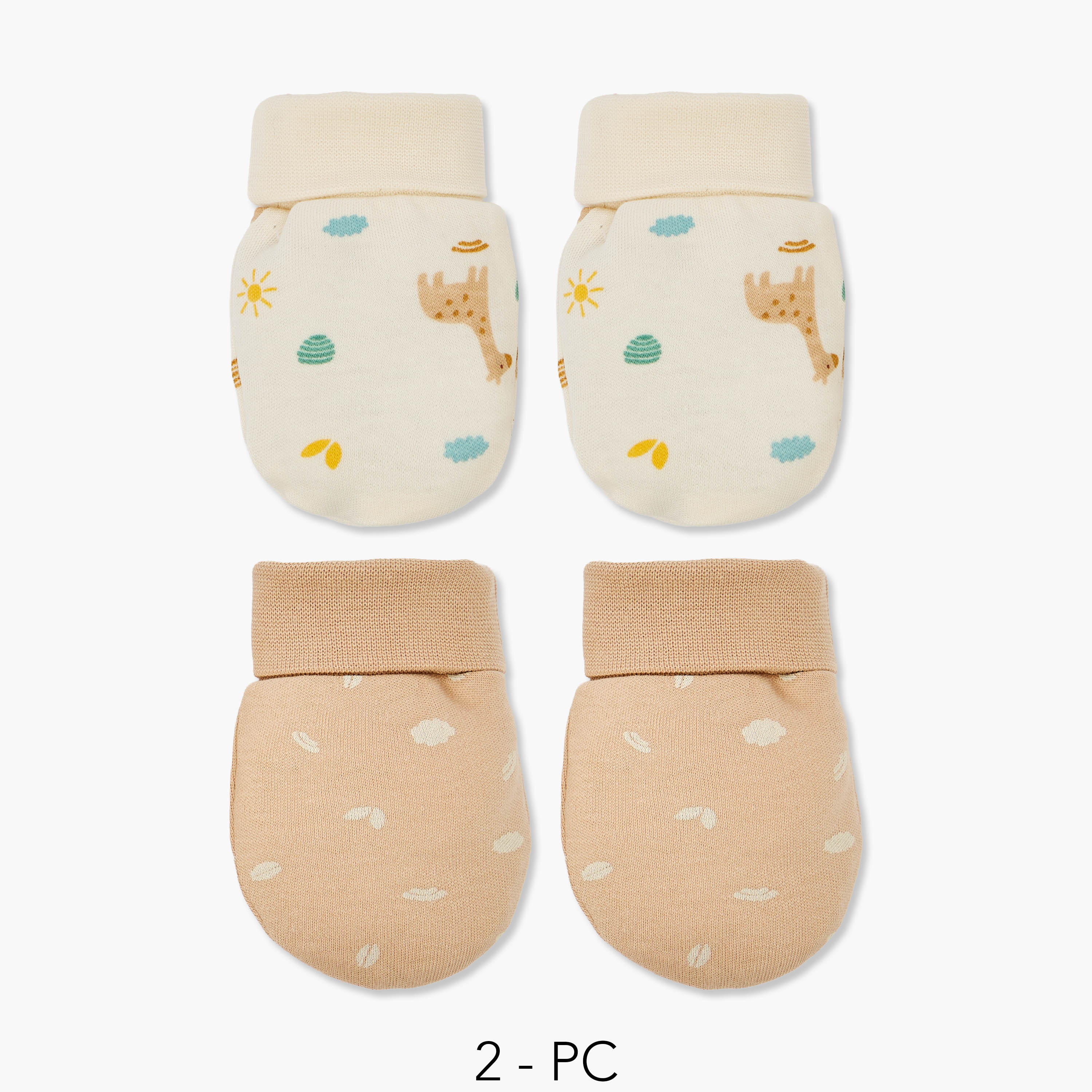 طقم قفازات بطبعات زوجين من جونيورز-baby-boys-accessories-mittens-image-1