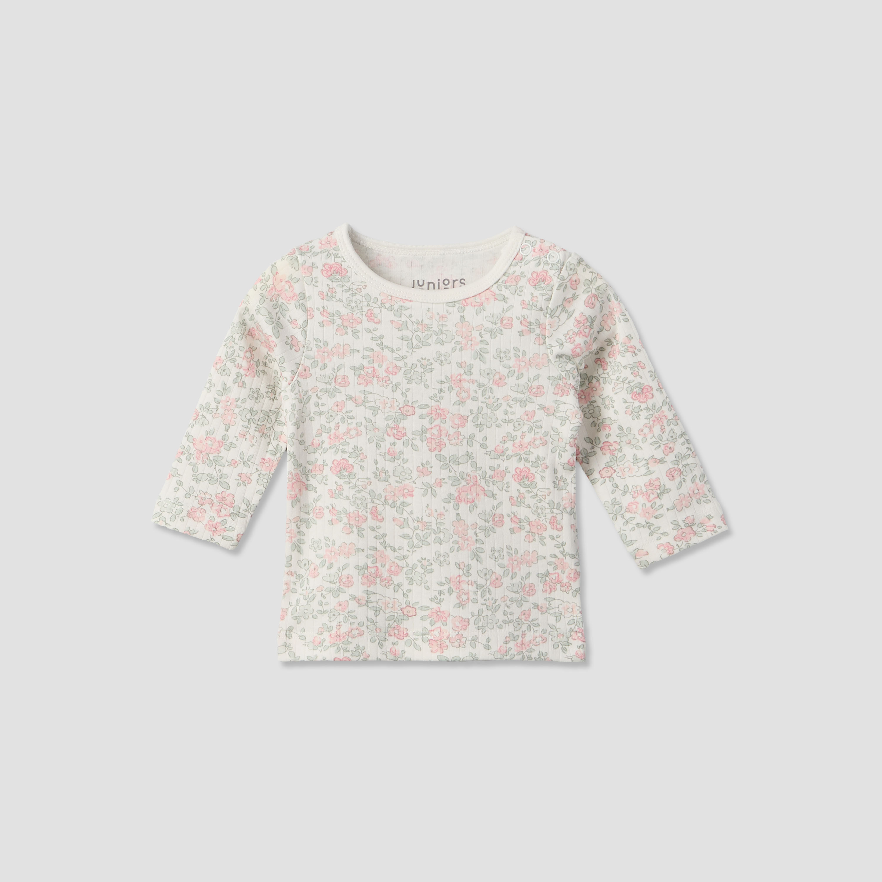 طقم من 2 - طقم بيجاما قطن بياقة مستديرة وأكمام طويلة وتصاميم متنوعة من جونيورز-baby-girls-clothing-nightwear-pyjamasets-image-4