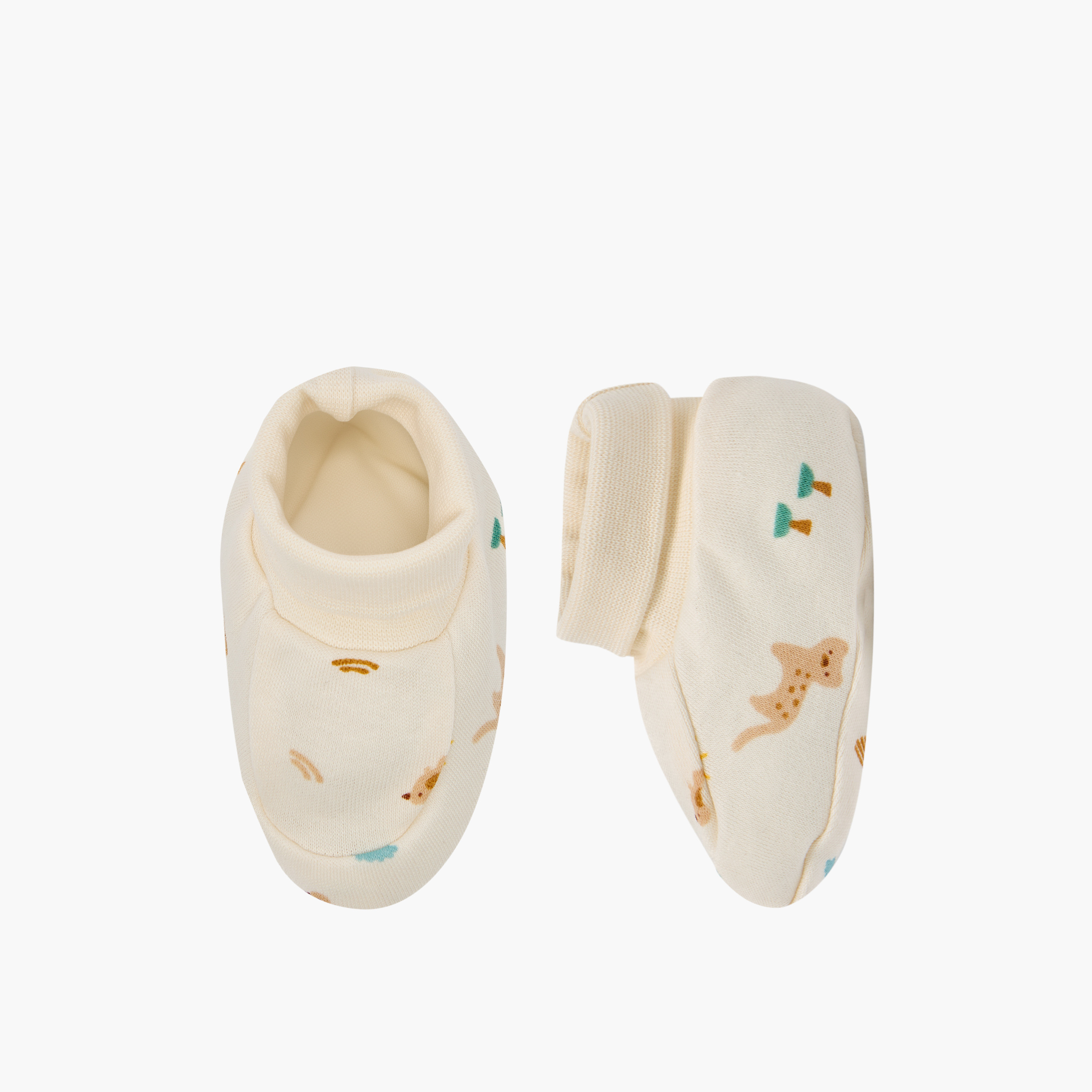 Pack of 2 Juniors Booties with Assorted Design-baby-boys-shoes-booties-image-2