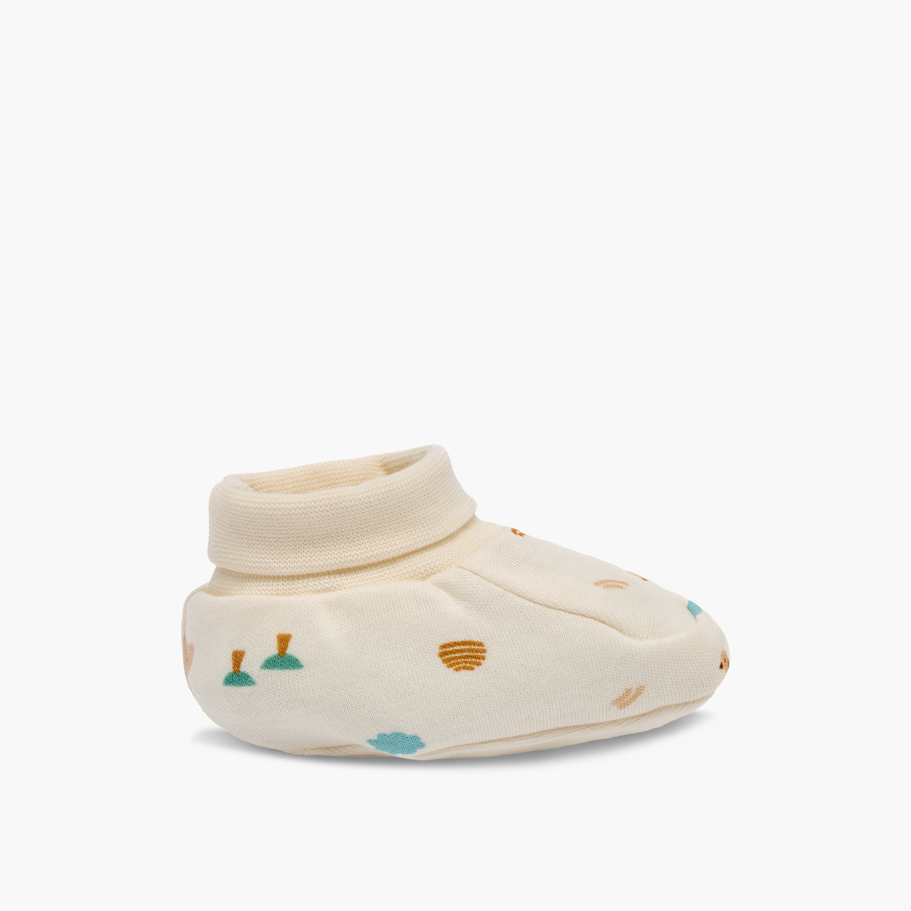 Pack of 2 Juniors Booties with Assorted Design-baby-boys-shoes-booties-image-5