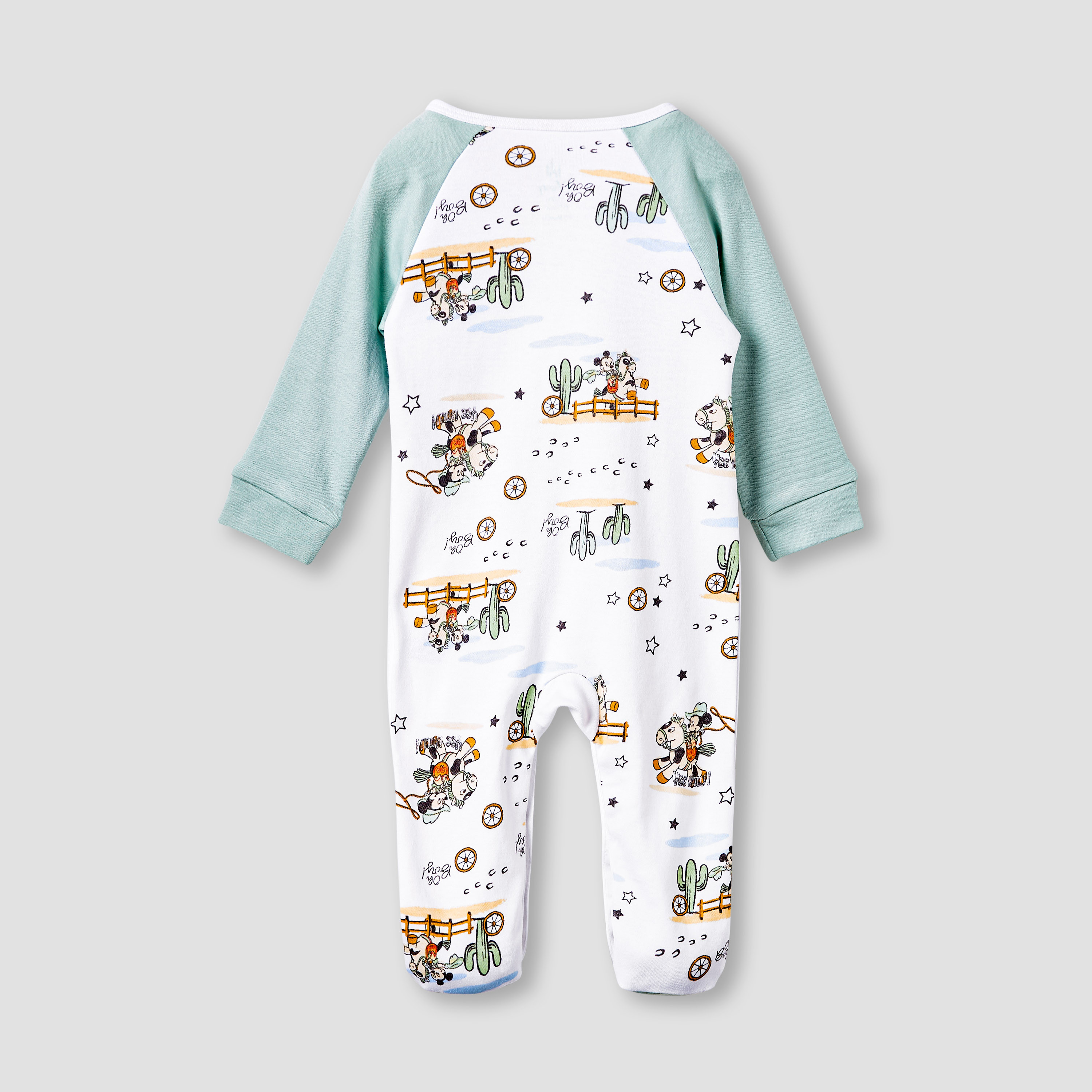 بدلة نوم بأكمام طويلة وأزرار إغلاق وطبعات ميكي ماوس من ديزني-baby-boys-clothing-nightwear-sleepsuits-image-2