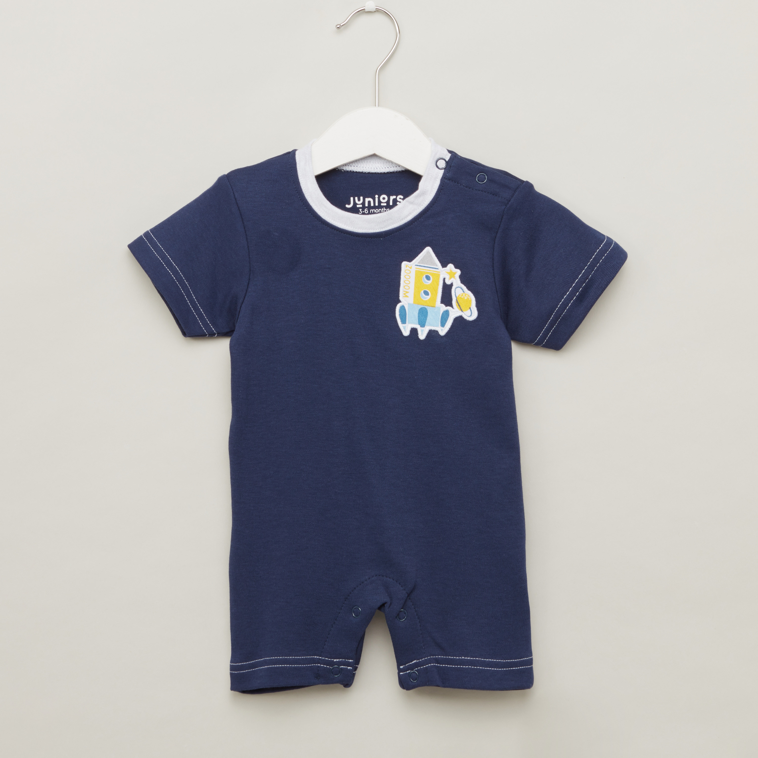 Juniors Round Neck Rompers with Short Sleeves - Set of 3-baby-boys-clothing-multipacks-image-2