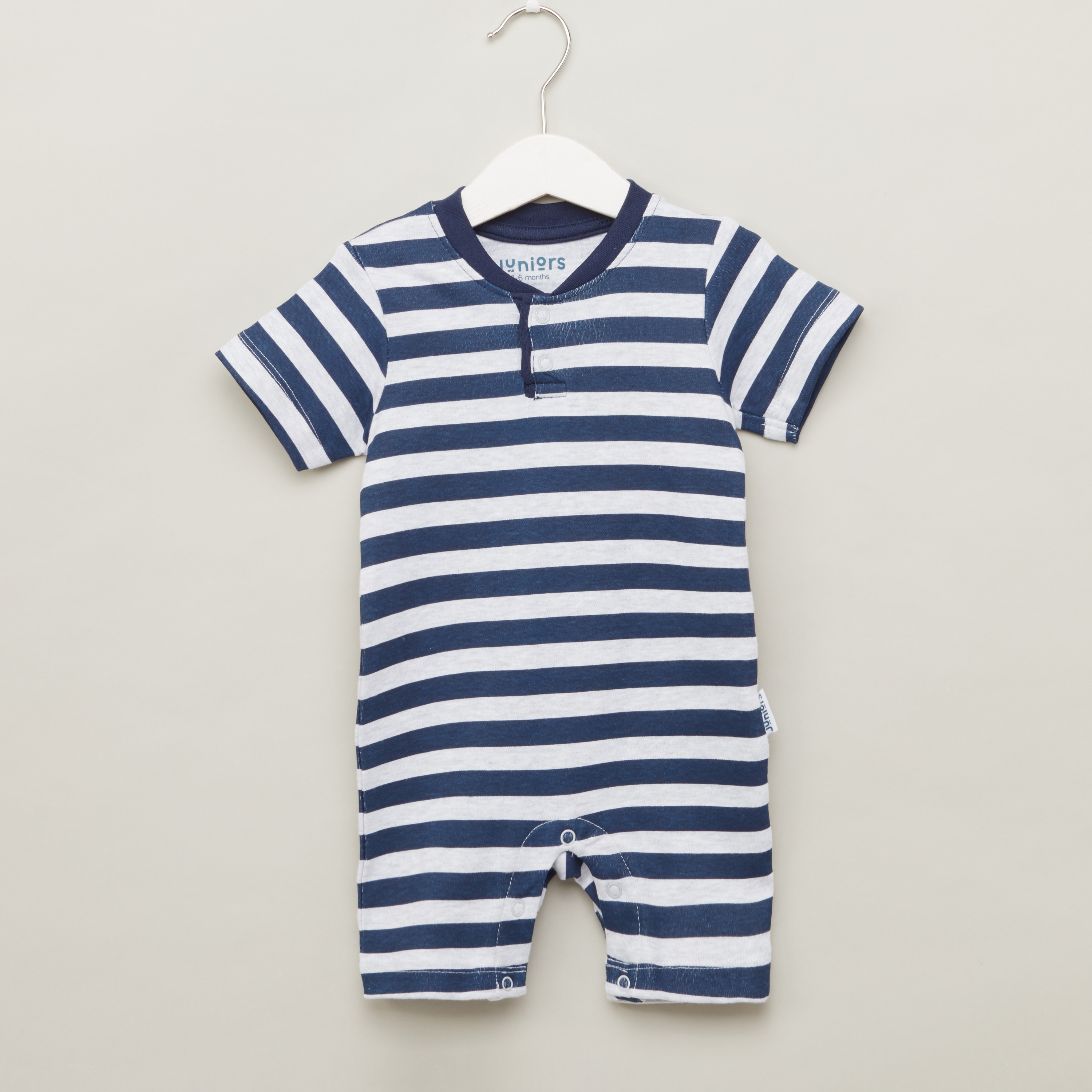 Juniors Round Neck Rompers with Short Sleeves - Set of 3-baby-boys-clothing-multipacks-image-6
