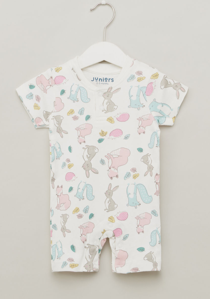 Juniors Printed Romper with Short Sleeves - Set of 3-Rompers%2C Dungarees and Jumpsuits-image-5