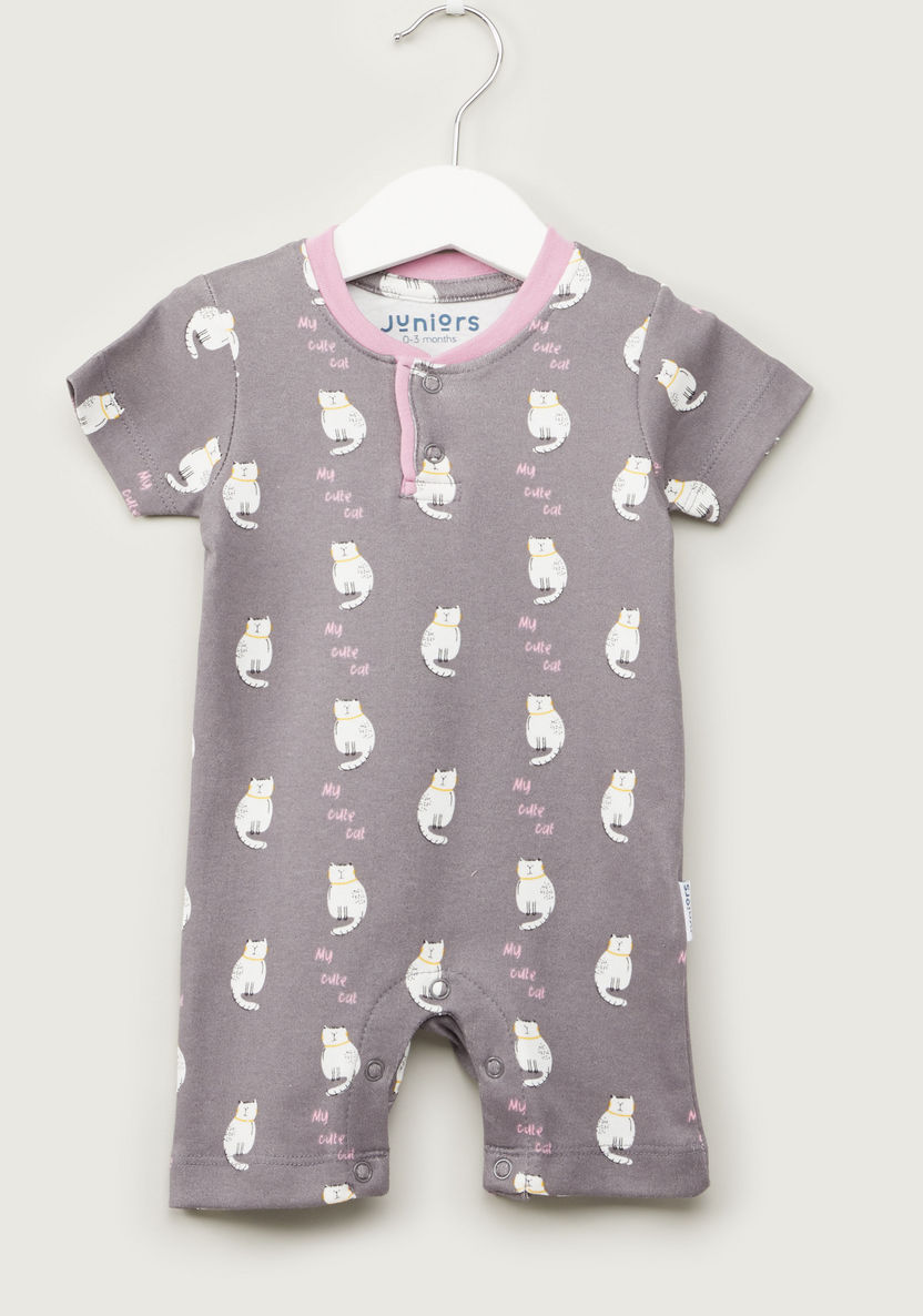 Juniors Round Neck Romper with Short Sleeves - Set of 3-Rompers%2C Dungarees and Jumpsuits-image-5