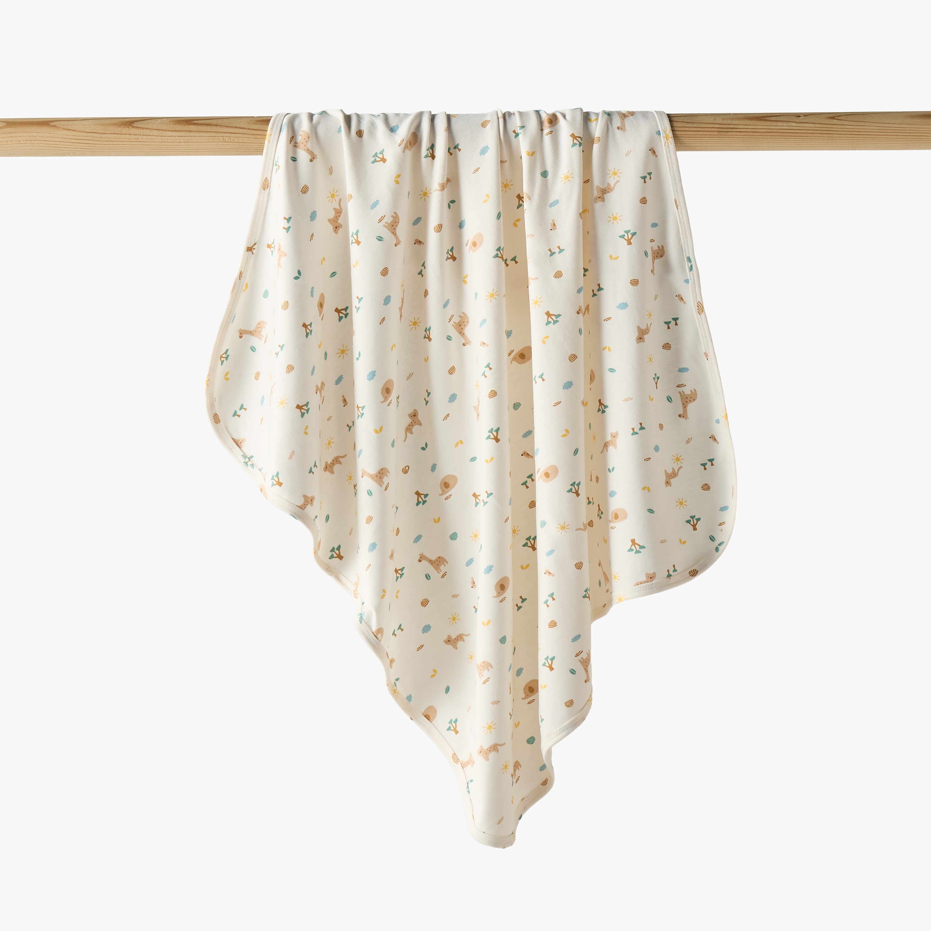 Juniors Cotton Safari Print Receiving Blanket-baby-nursery-blanketsandswaddles-receivingblankets-image-1
