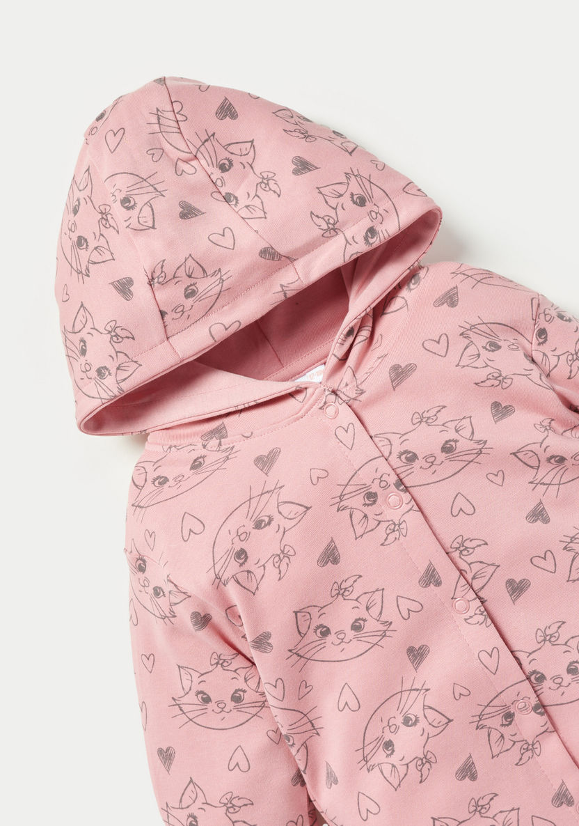 Disney All-Over Marie Print Sleepsuit with Hood-Sleepsuits-image-1