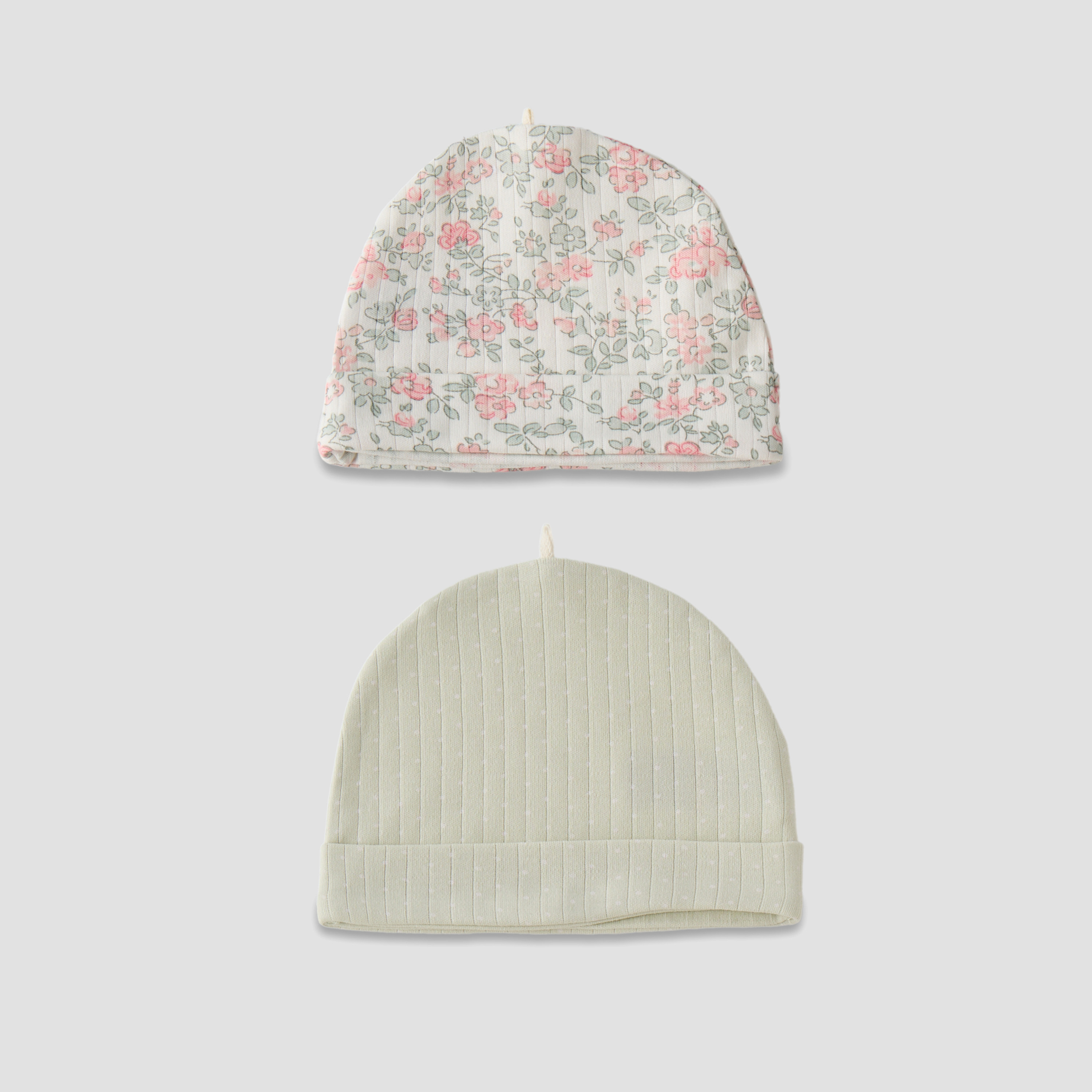 Pack of 2 Juniors Cap with Folded Hem-baby-girls-accessories-caps-image-1