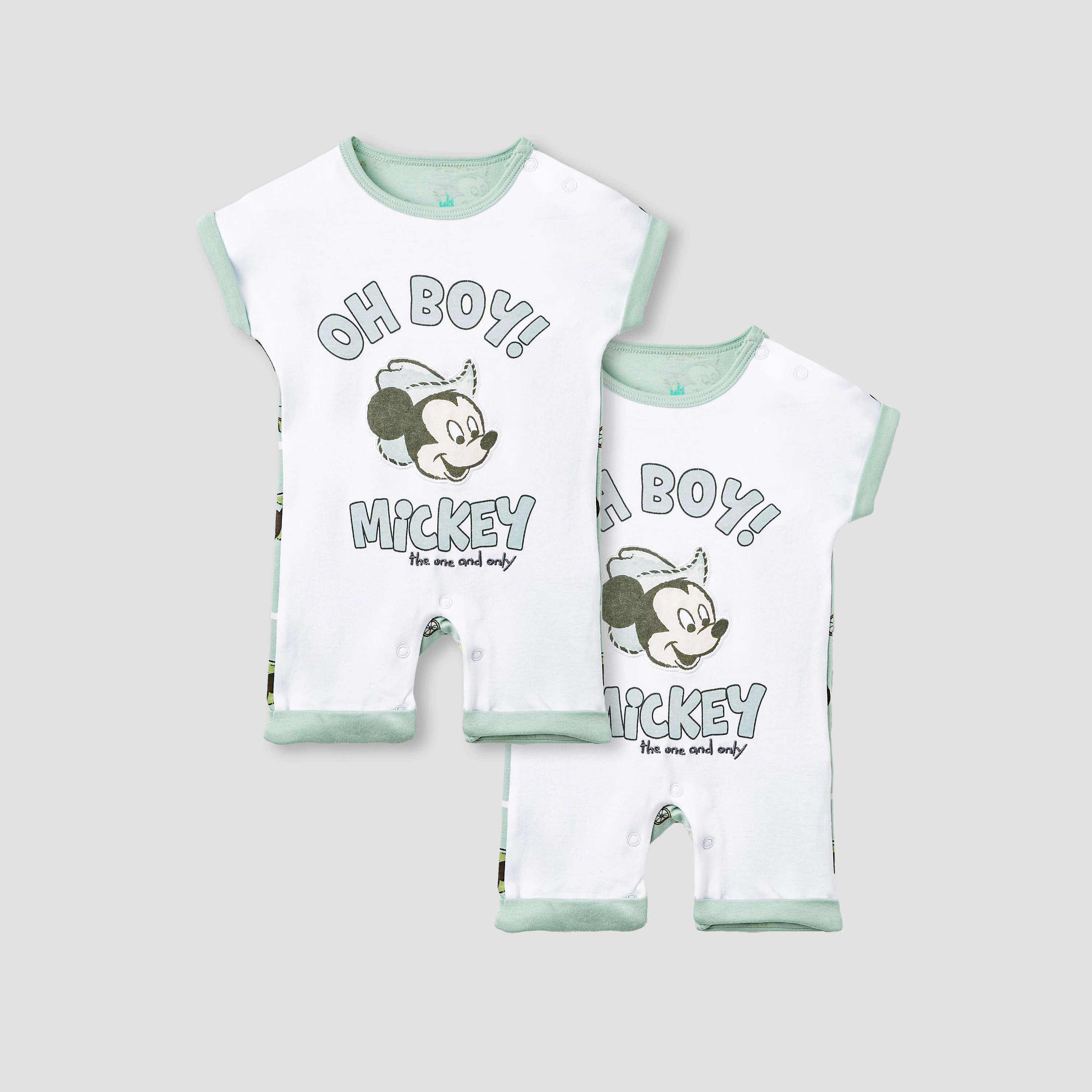 أفرولات بطبعات ميكي ماوس من ديزني - طقم من قطعتين-baby-boys-clothing-rompers-image-1
