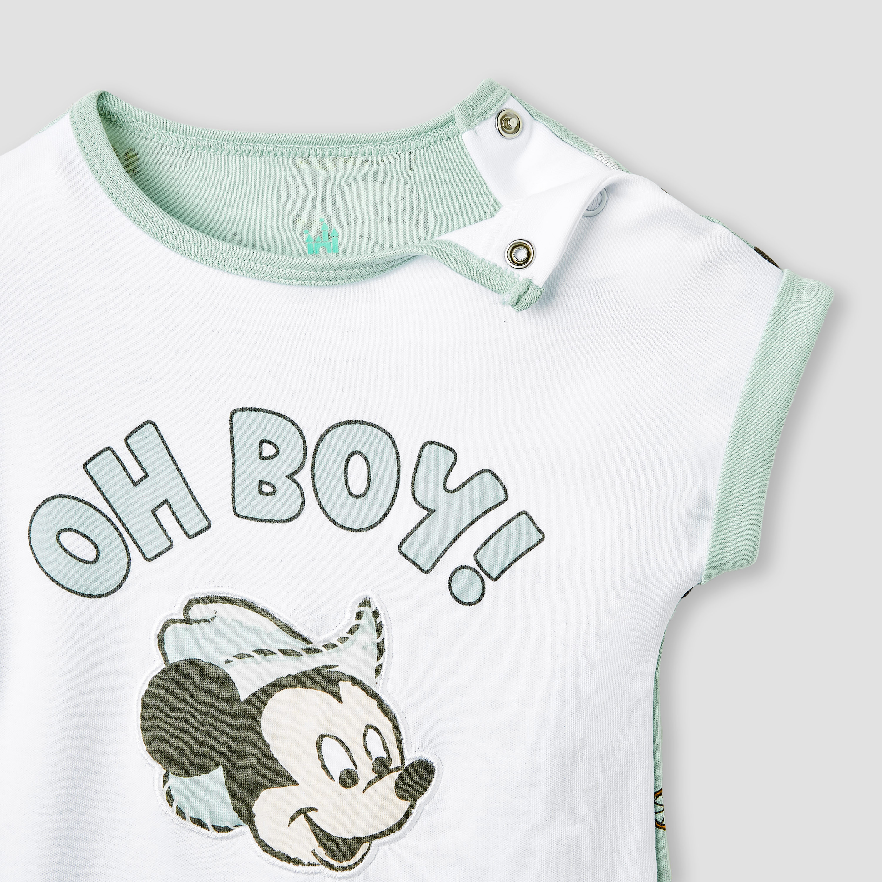 Disney Mickey Mouse Print Romper - Set of 2-baby-boys-clothing-rompers-image-4