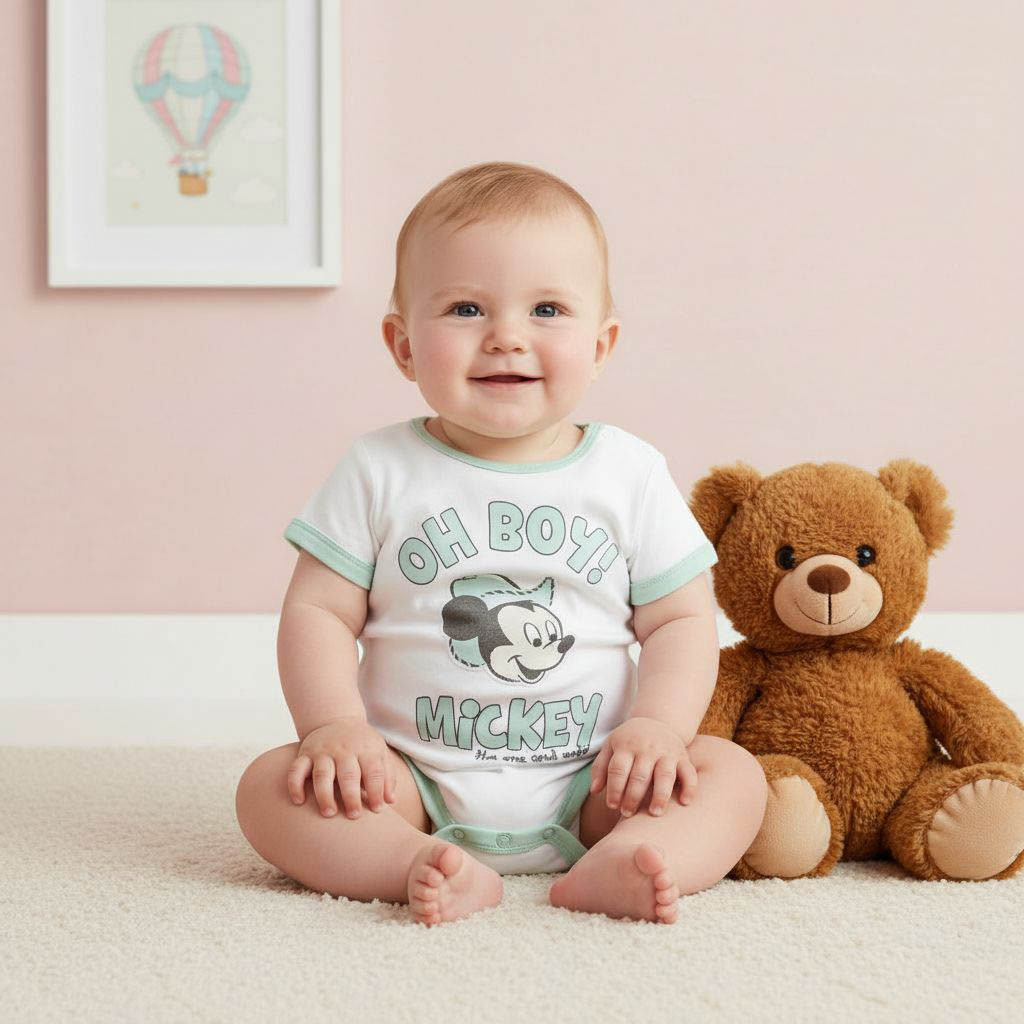 أفرولات بطبعات ميكي ماوس من ديزني - طقم من قطعتين-baby-boys-clothing-rompers-image-8