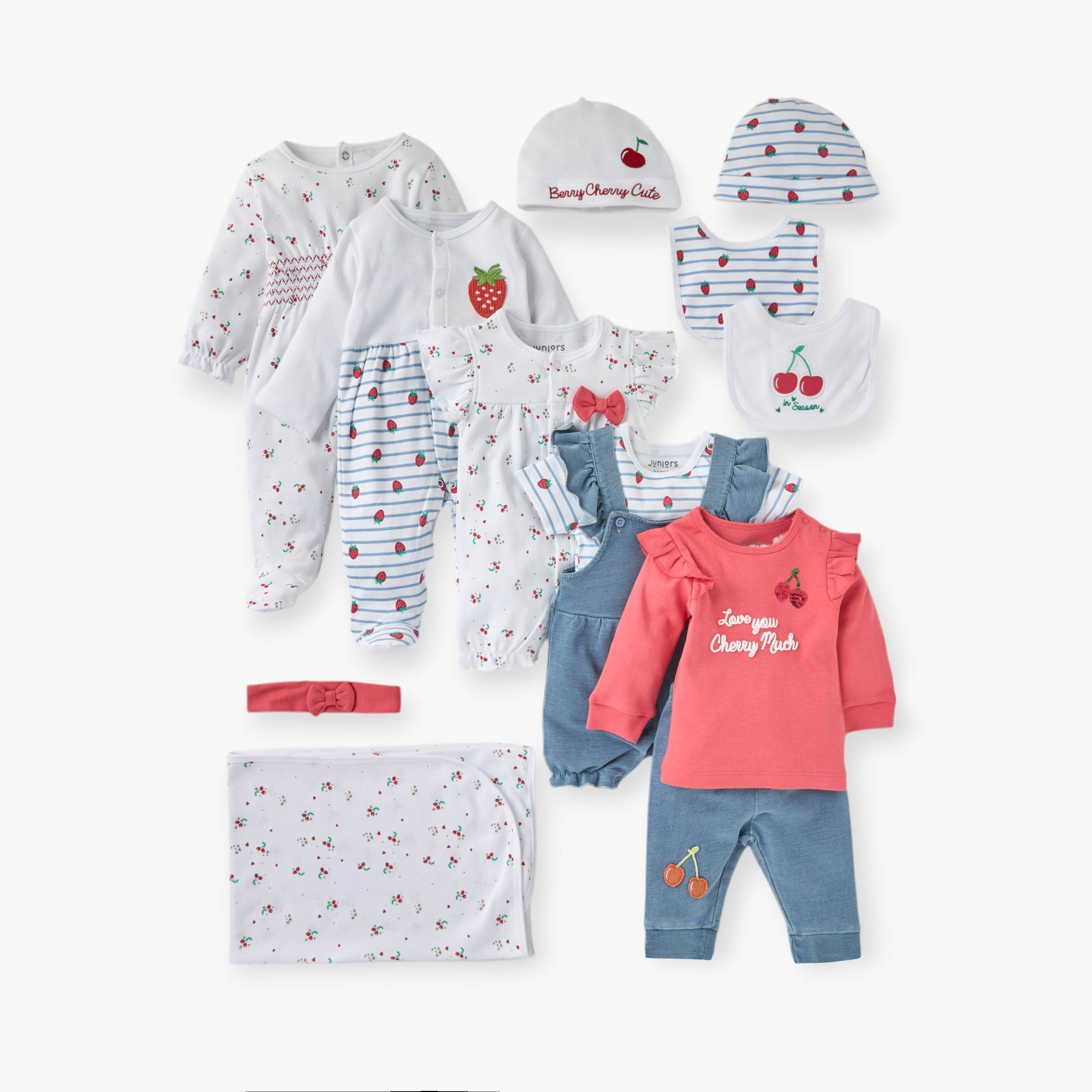 Juniors Fruit Print Muslin Bib with Button Closure - Set of 2-baby-feeding-bibs-image-6