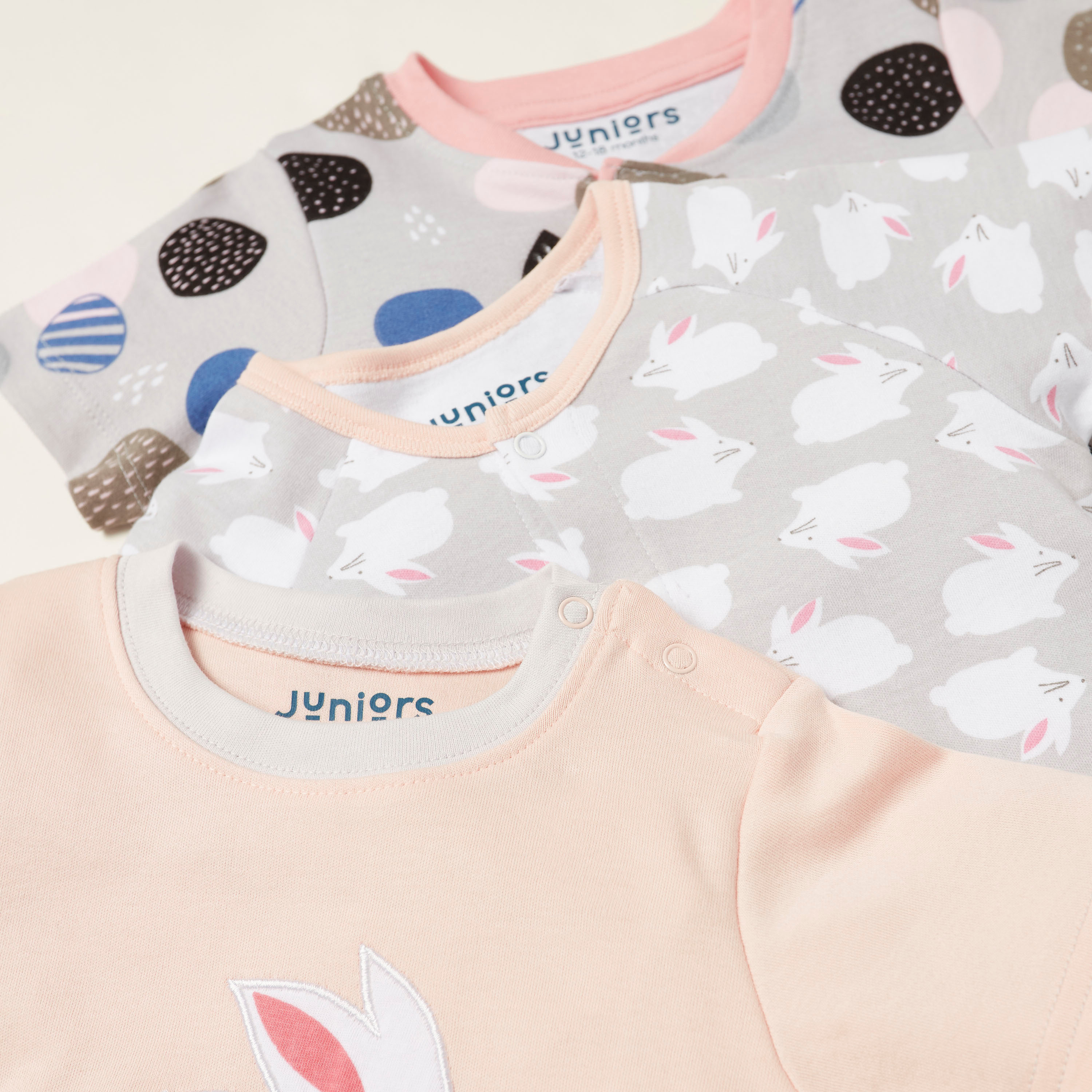 Juniors Printed Romper with Short Sleeves - Set of 3-baby-boys-clothing-multipacks-image-5