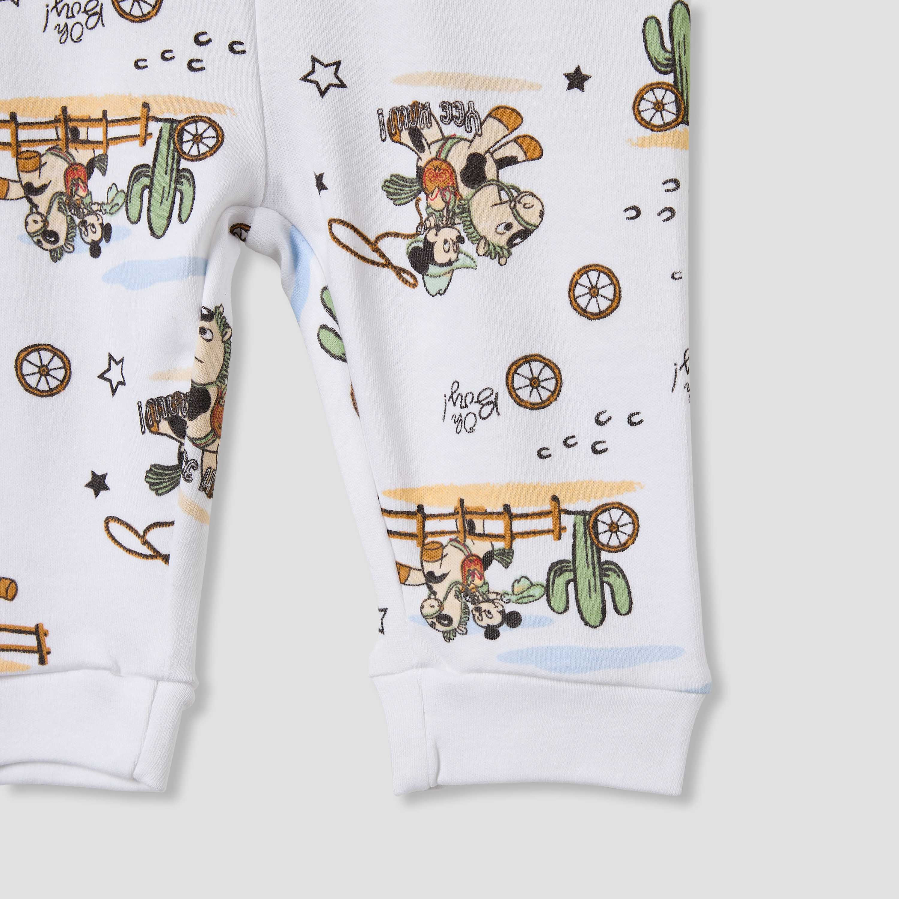 Disney Mickey Mouse Print Shirt and Pyjama Set-baby-boys-clothing-nightwear-pyjamasets-image-7