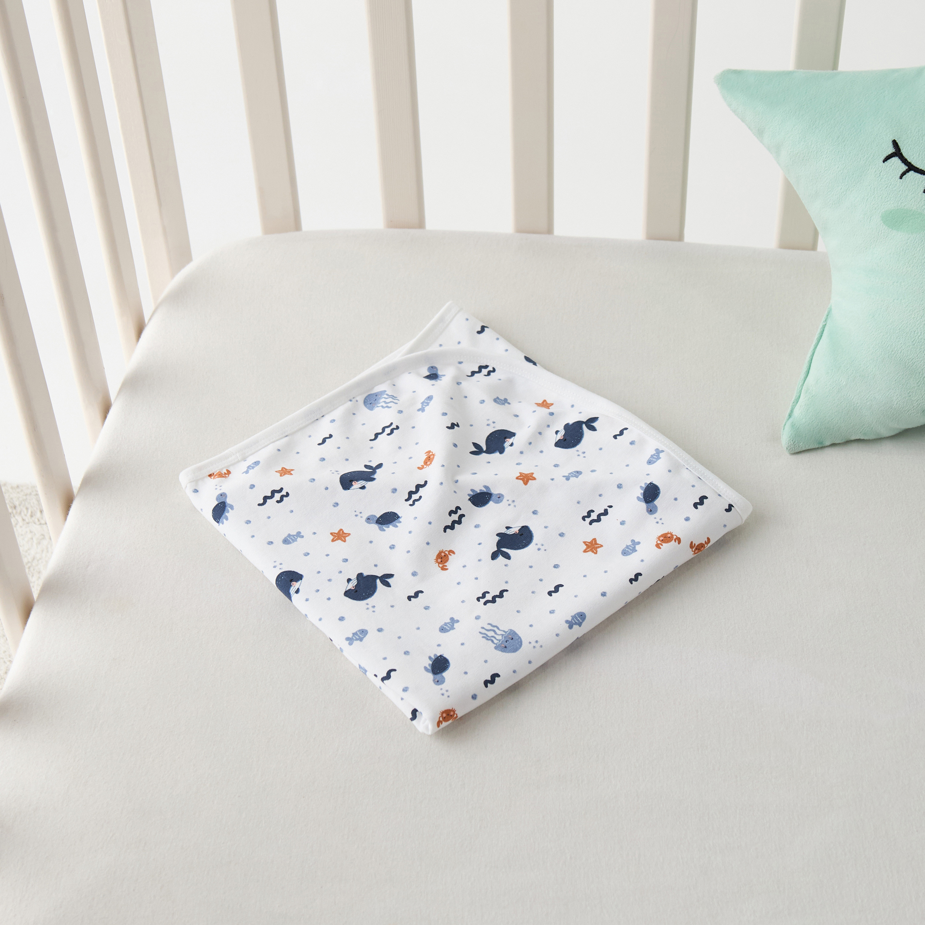 Juniors Printed Receiving Blanket - 70x70 cms-baby-nursery-blanketsandswaddles-receivingblankets-image-4