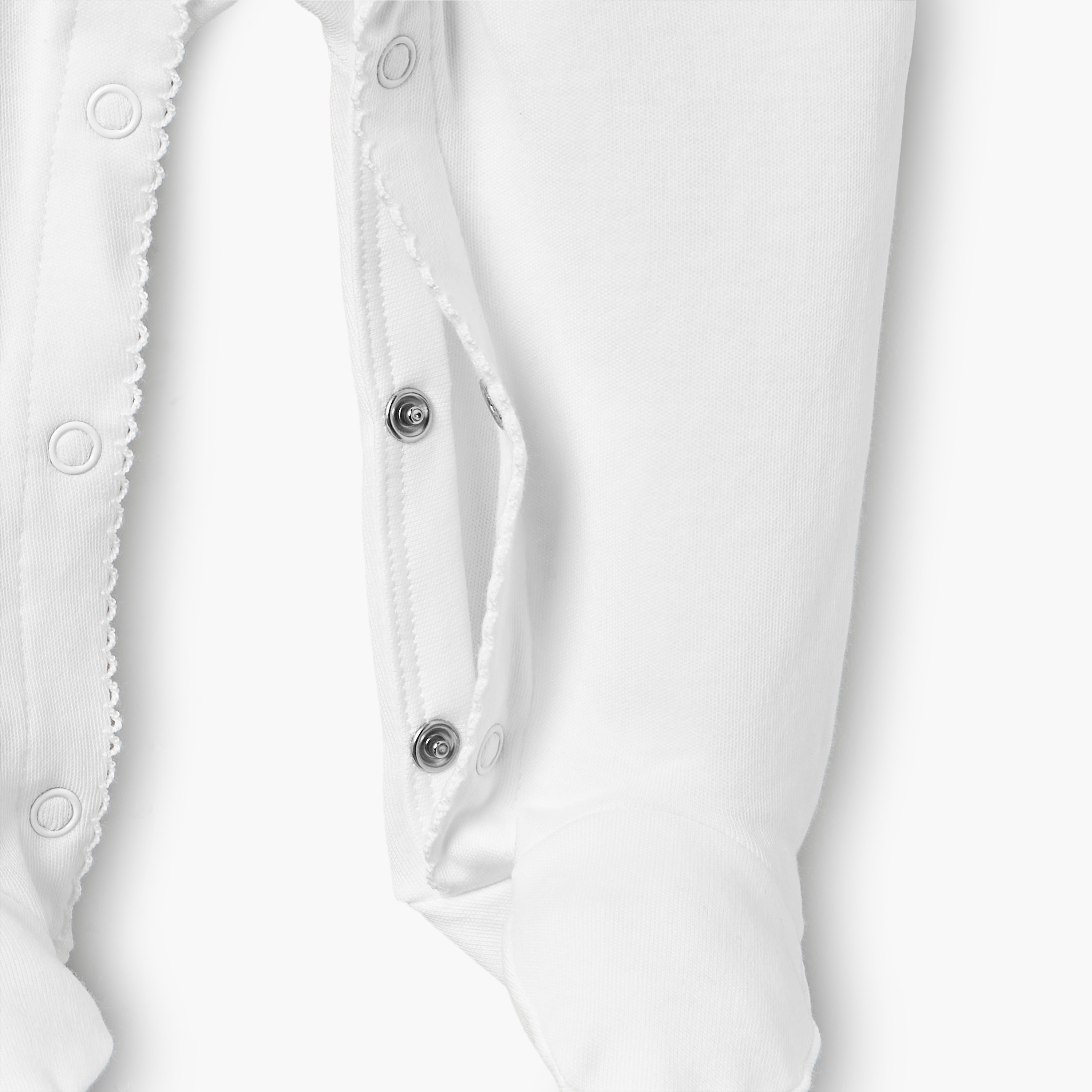 بدلة نوم قطنية بياقة دائرية وأكمام طويلة للبنات بطبعة زهور-baby-girls-clothing-nightwear-sleepsuits-image-5