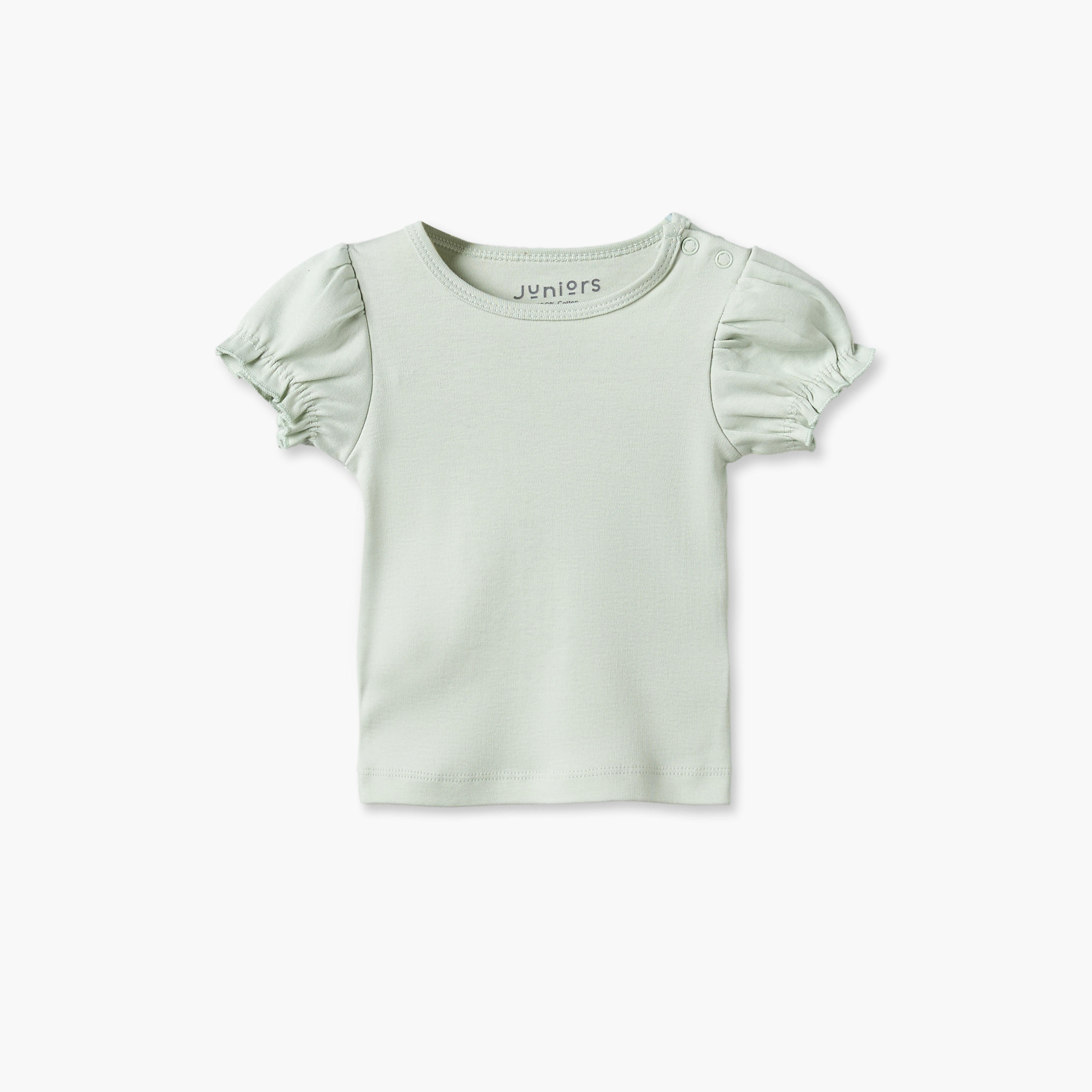 طقم دونغري بطبعات زهرية وبلوزة بياقة مستديرة وأكمام قصيرة من جونيورز-baby-girls-clothing-setsandcoords-image-3