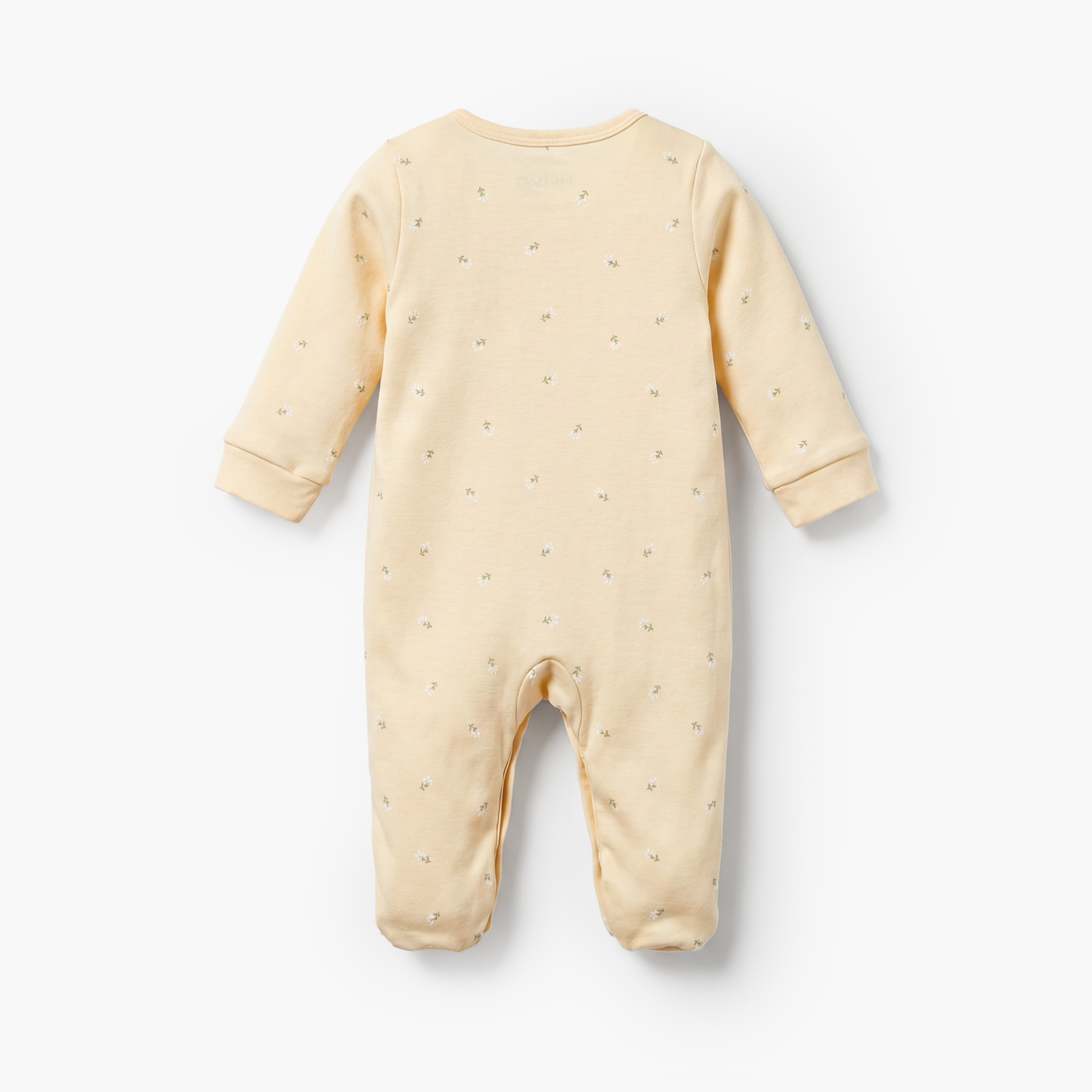 Pack of 2 Juniors Cotton Round Neck Long Sleeves Sleepsuit with Floral Print-baby-girls-clothing-nightwear-sleepsuits-image-5