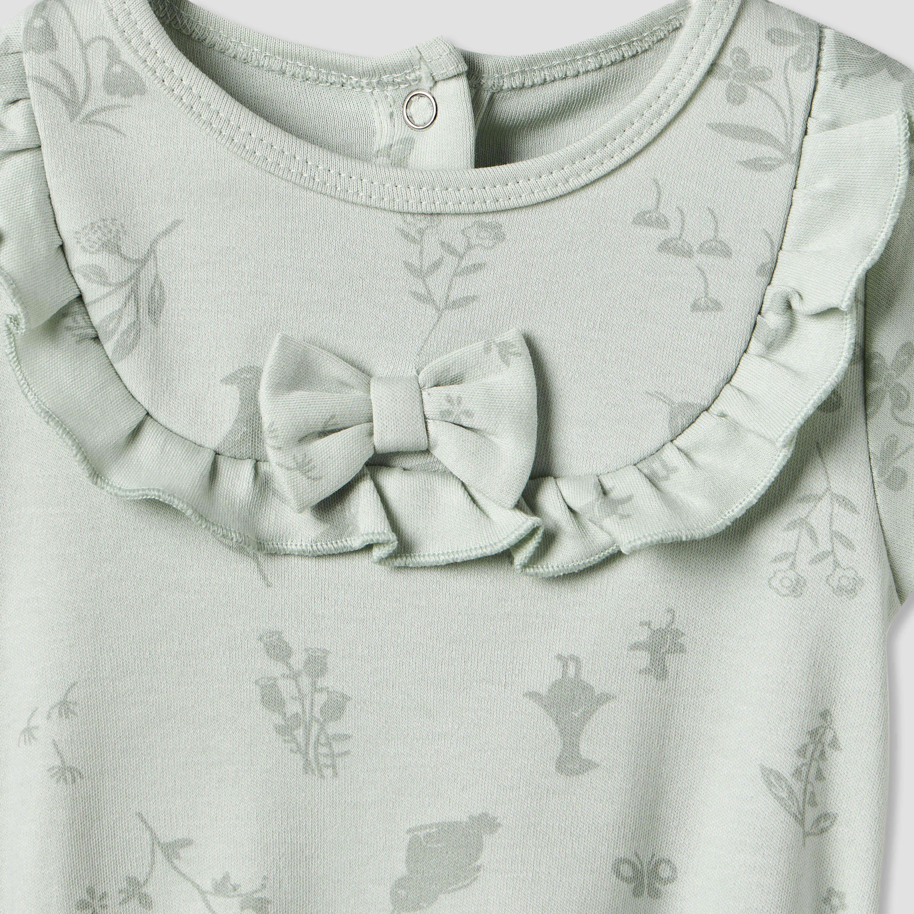 أفرول بياقة مستديرة وأكمام قصيرة وطبعات لطيفة من جونيورز-baby-girls-clothing-rompers-image-4