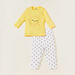 Juniors Printed Round Neck T-shirt and Pyjama Set-Sleepsuits-thumbnail-0