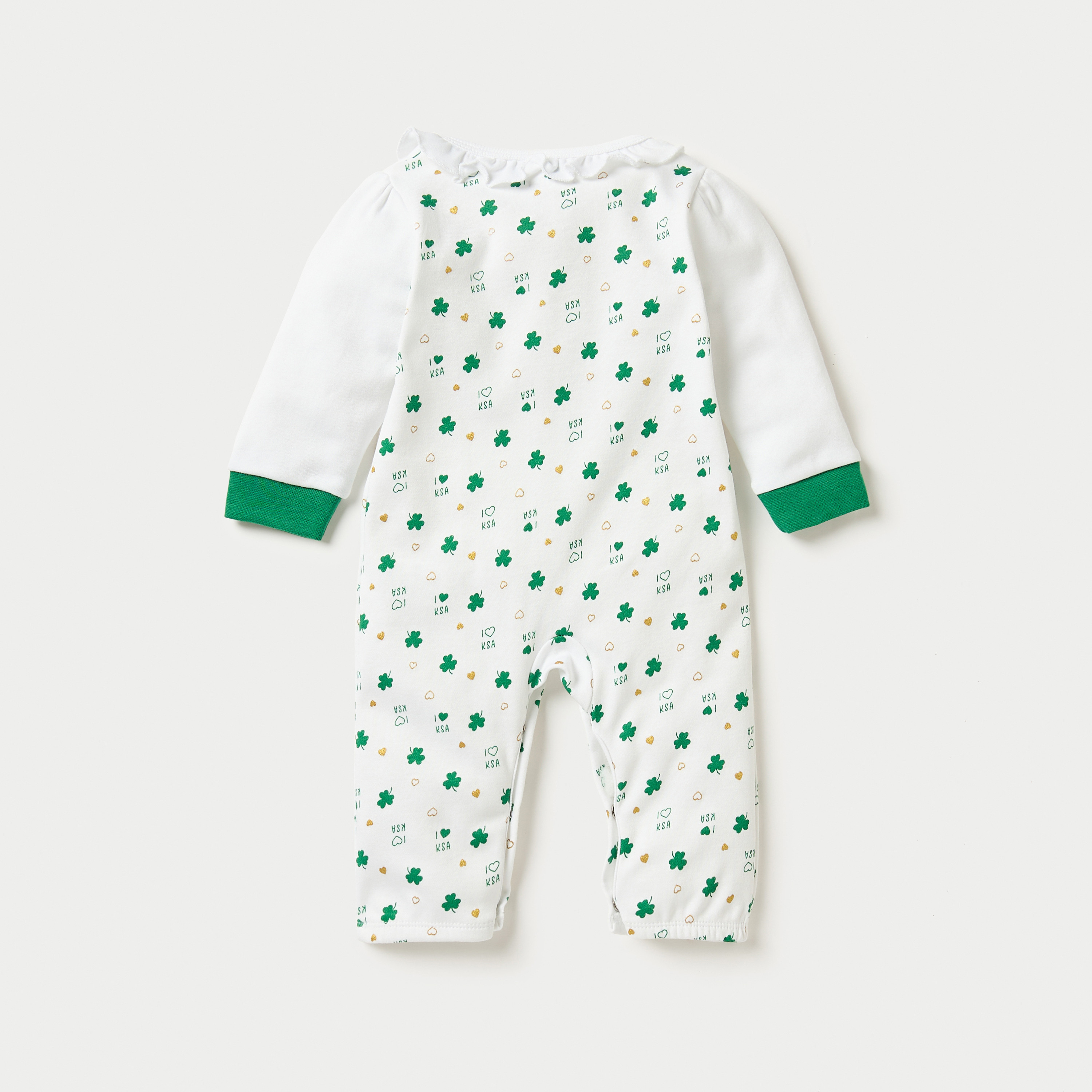 بدلة نوم بأكمام طويلة وطبعات من جونيورز-baby-girls-clothing-nightwear-sleepsuits-image-2