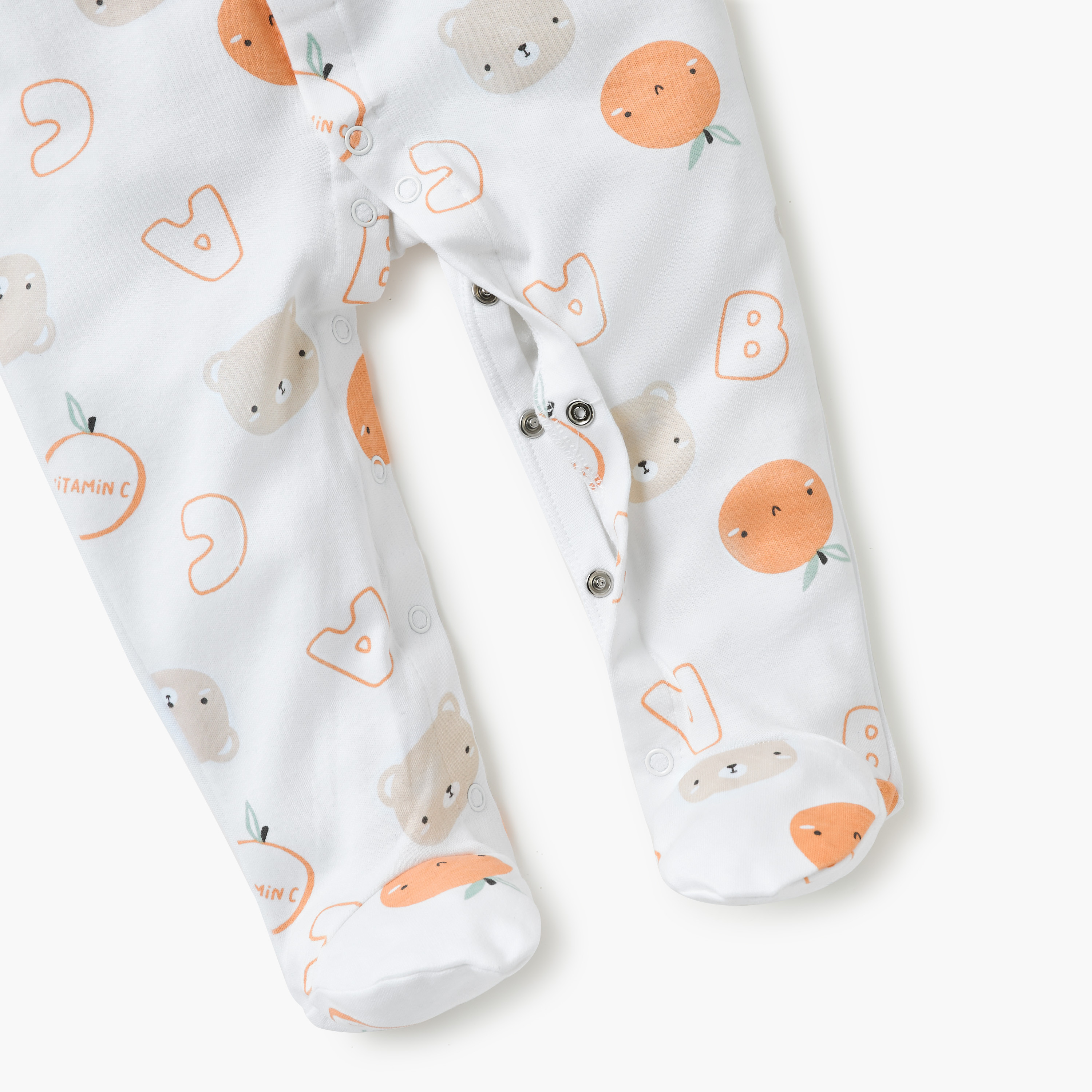 Juniors Printed Closed Feet Sleepsuit with Long Sleeves-baby-boys-clothing-nightwear-sleepsuits-image-4