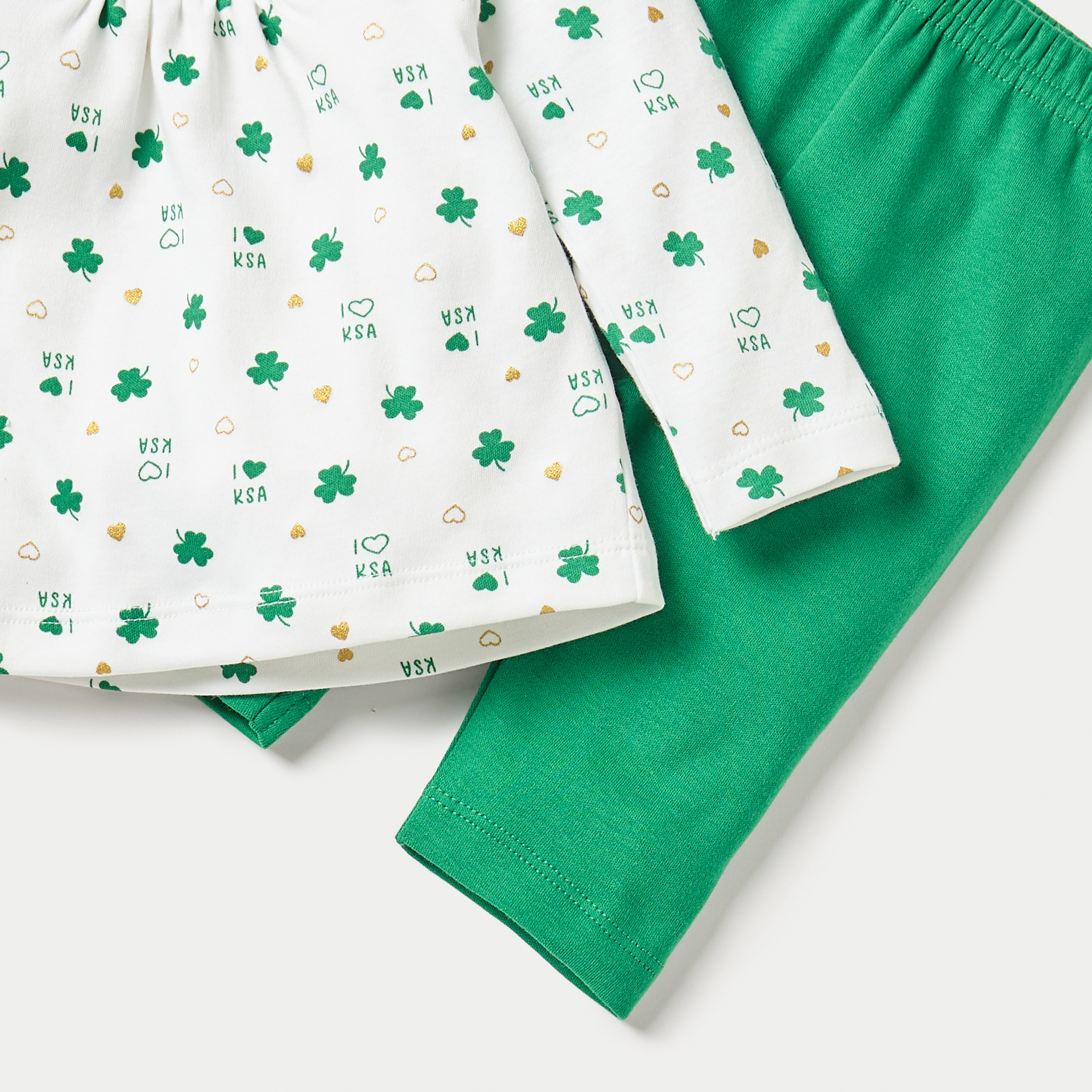 طقم بنطلون بيجاما وبلوزة بطبعات من جونيورز-baby-girls-clothing-nightwear-pyjamasets-image-5