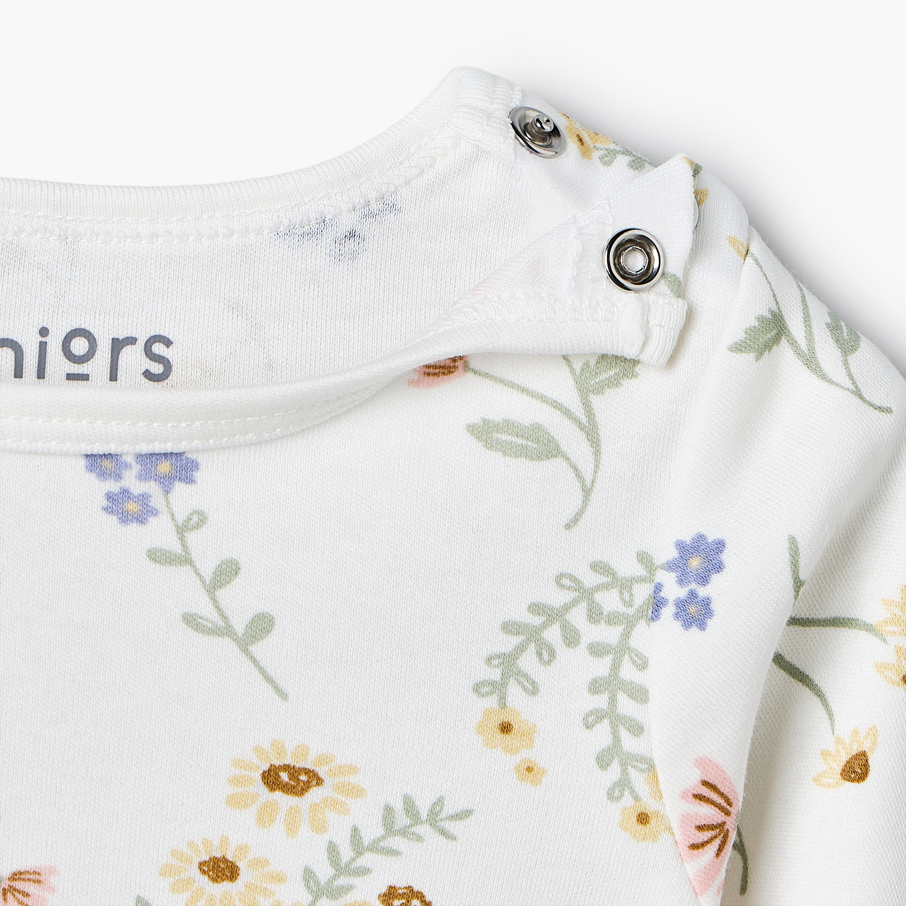 Pack of 2 Juniors Cotton Crew Neck Short Sleeves Pyjama Set with Floral Print-baby-girls-clothing-nightwear-pyjamasets-image-6