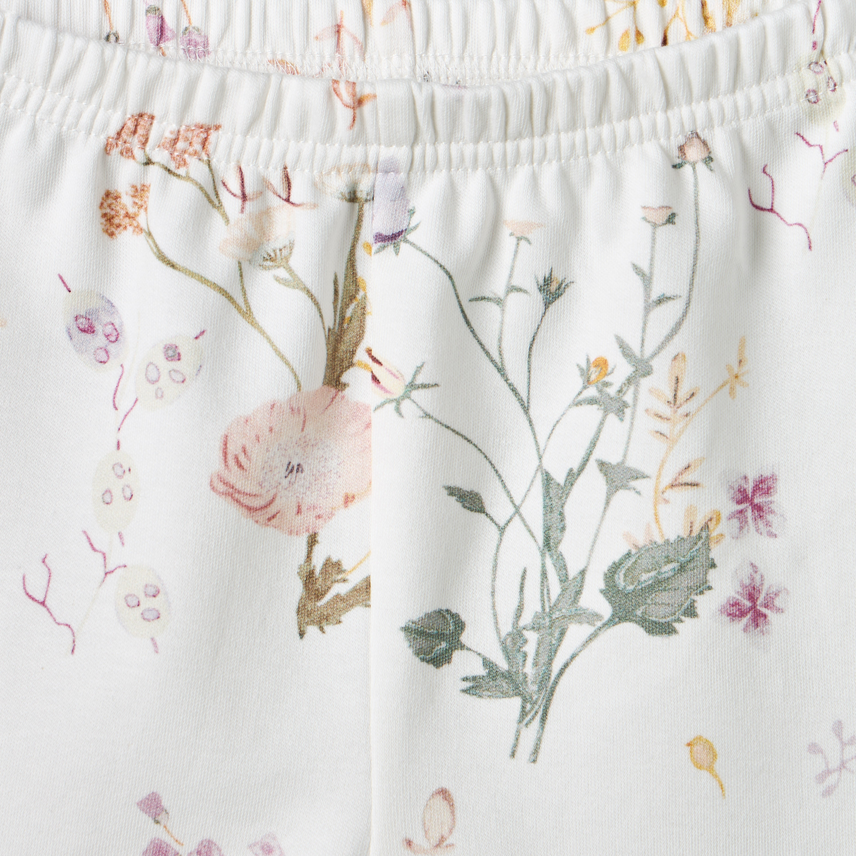 طقم بيجاما قطنية بياقة دائرية وأكمام طويلة للبنات بطبعة زهور-baby-girls-clothing-nightwear-pyjamasets-image-5