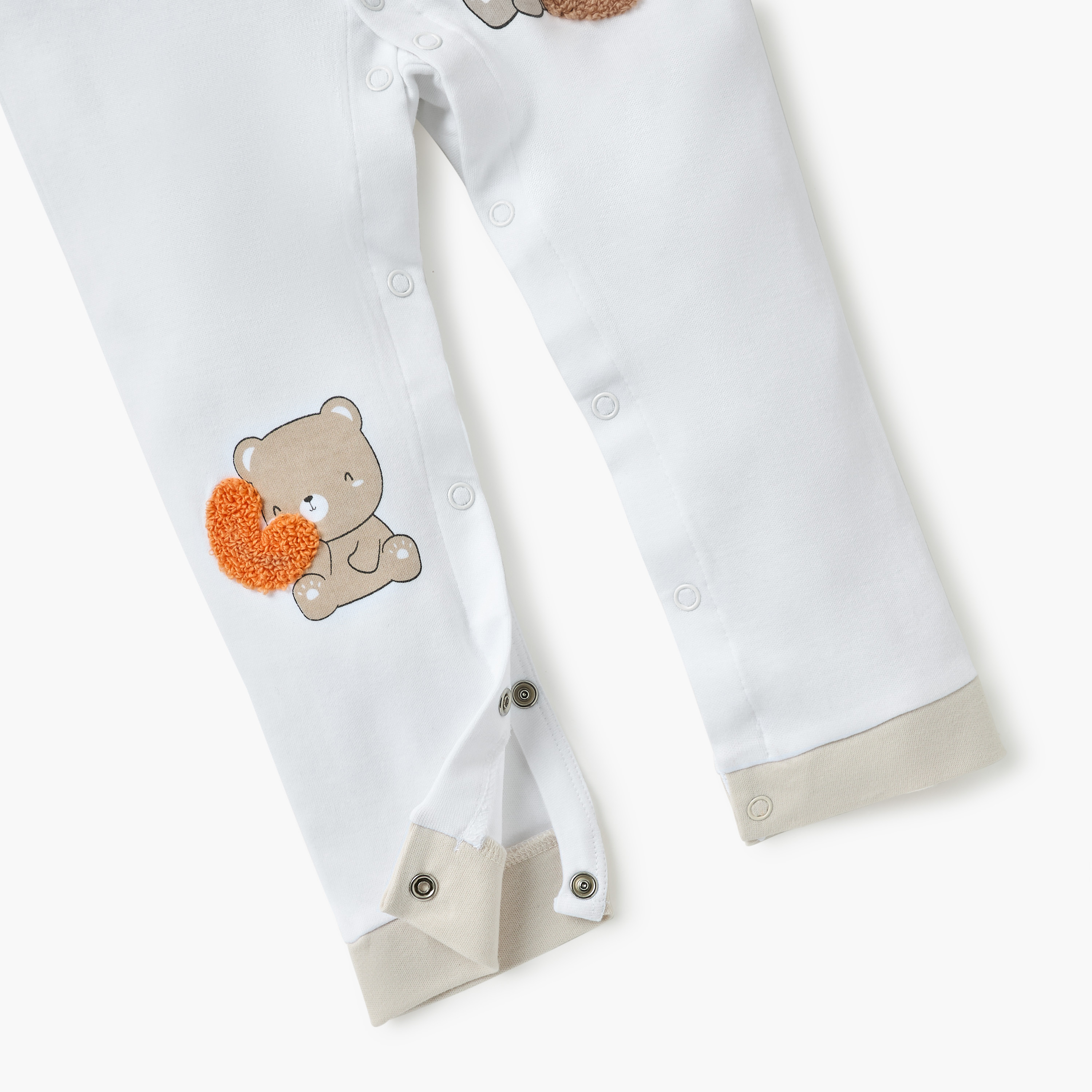 Juniors Printed Sleepsuit with Round Neck and Long Sleeves-baby-boys-clothing-nightwear-sleepsuits-image-4
