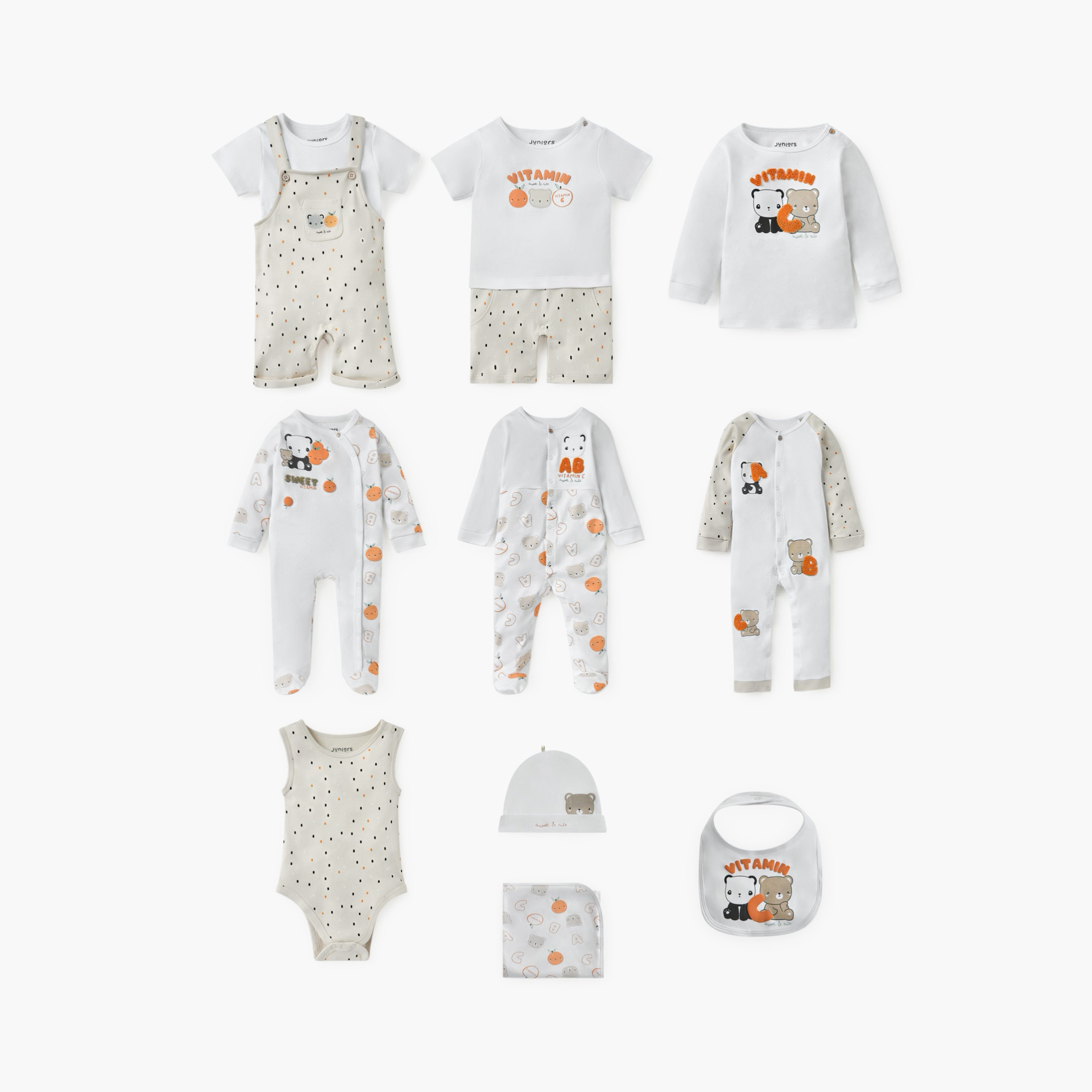 Juniors Printed Sleepsuit with Round Neck and Long Sleeves-baby-boys-clothing-nightwear-sleepsuits-image-5