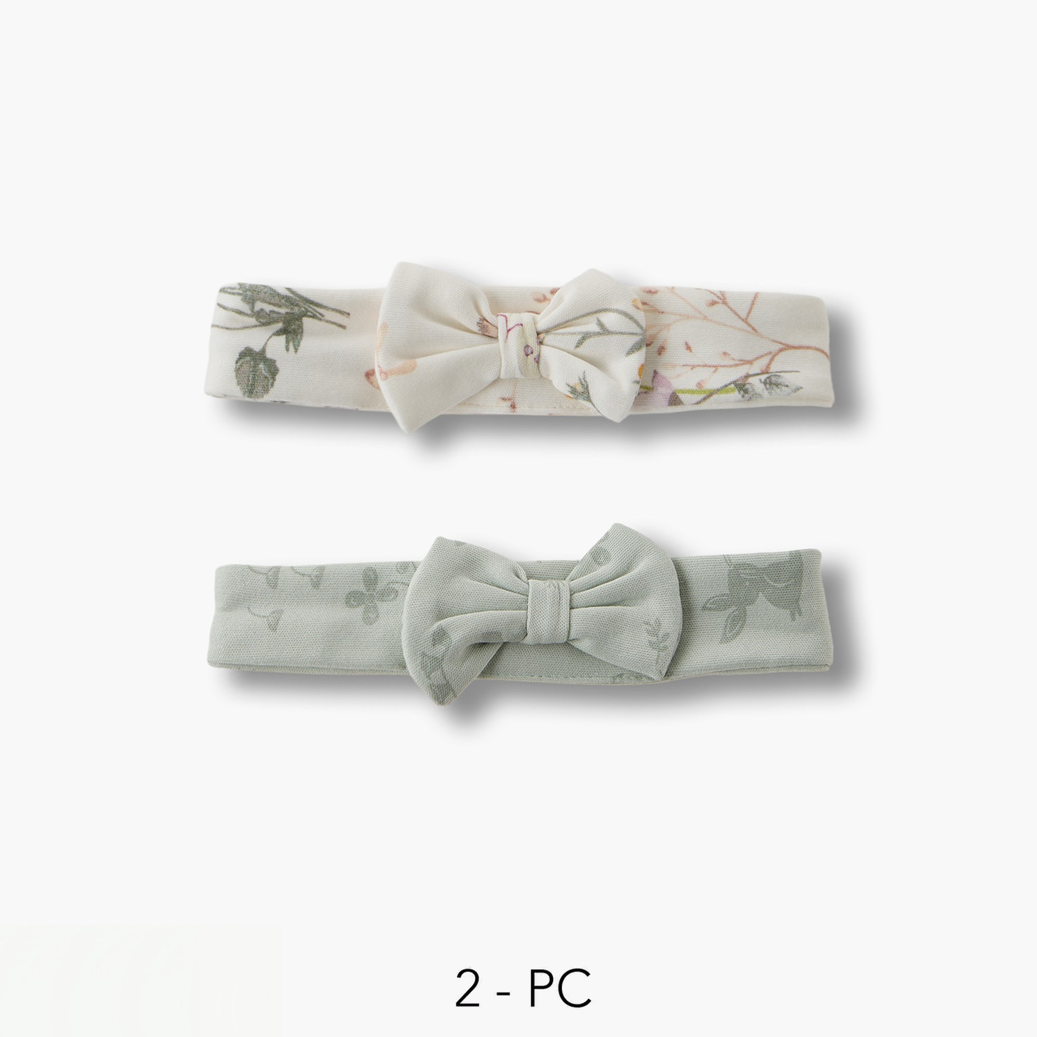 ربطات رأس فيونكة بطبعات أزهار من جونيورز - عبوة من قطعتين-baby-girls-accessories-hairaccessories-image-1