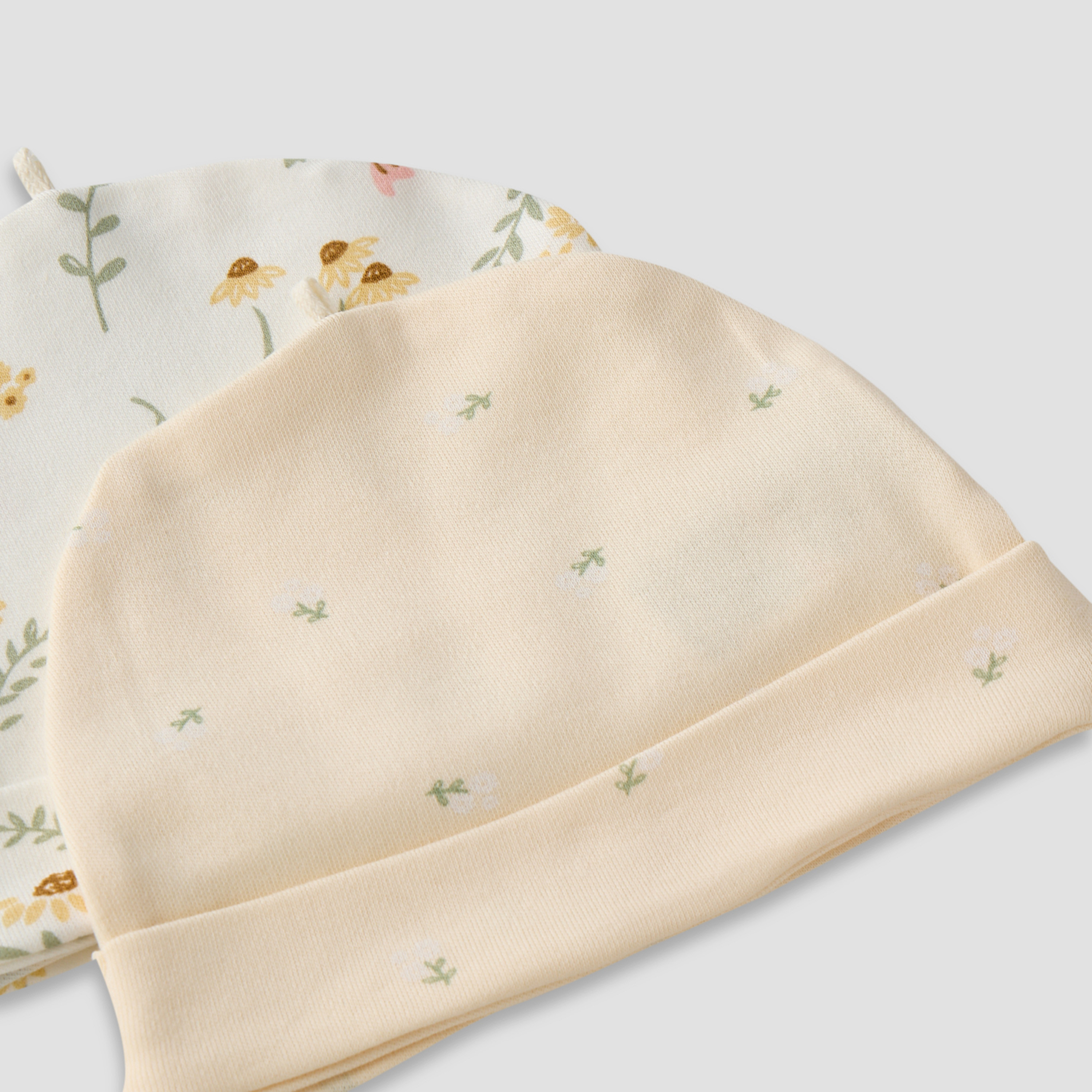Pack of 2 Juniors Cap with Botanical Print-baby-girls-accessories-caps-image-5